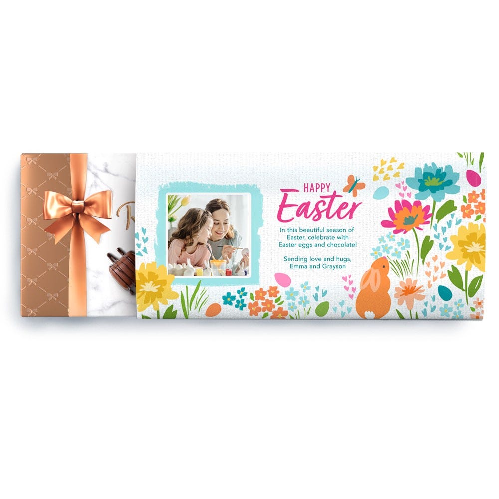 Colorful Floral Happy Easter Box, 9.4 oz.