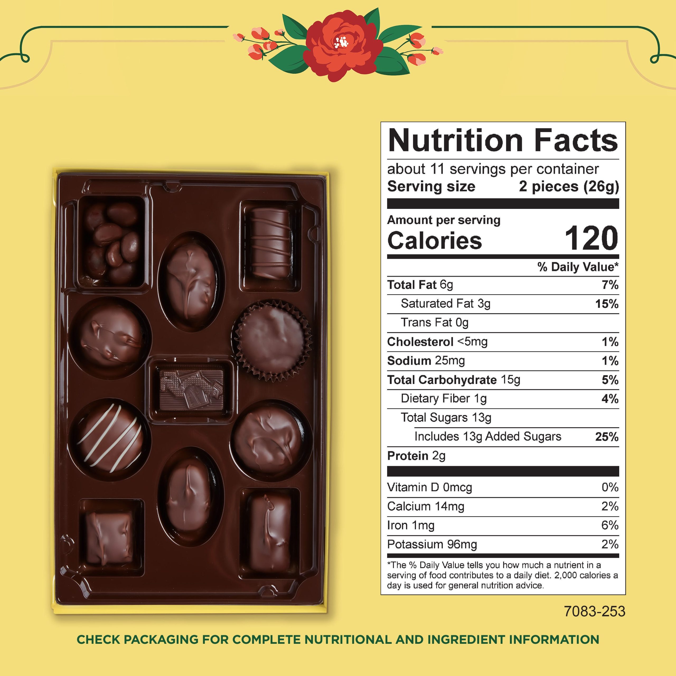 Whitman's Sampler Assorted Dark Chocolate Candy Gift Box, 10 Oz. - Image 6