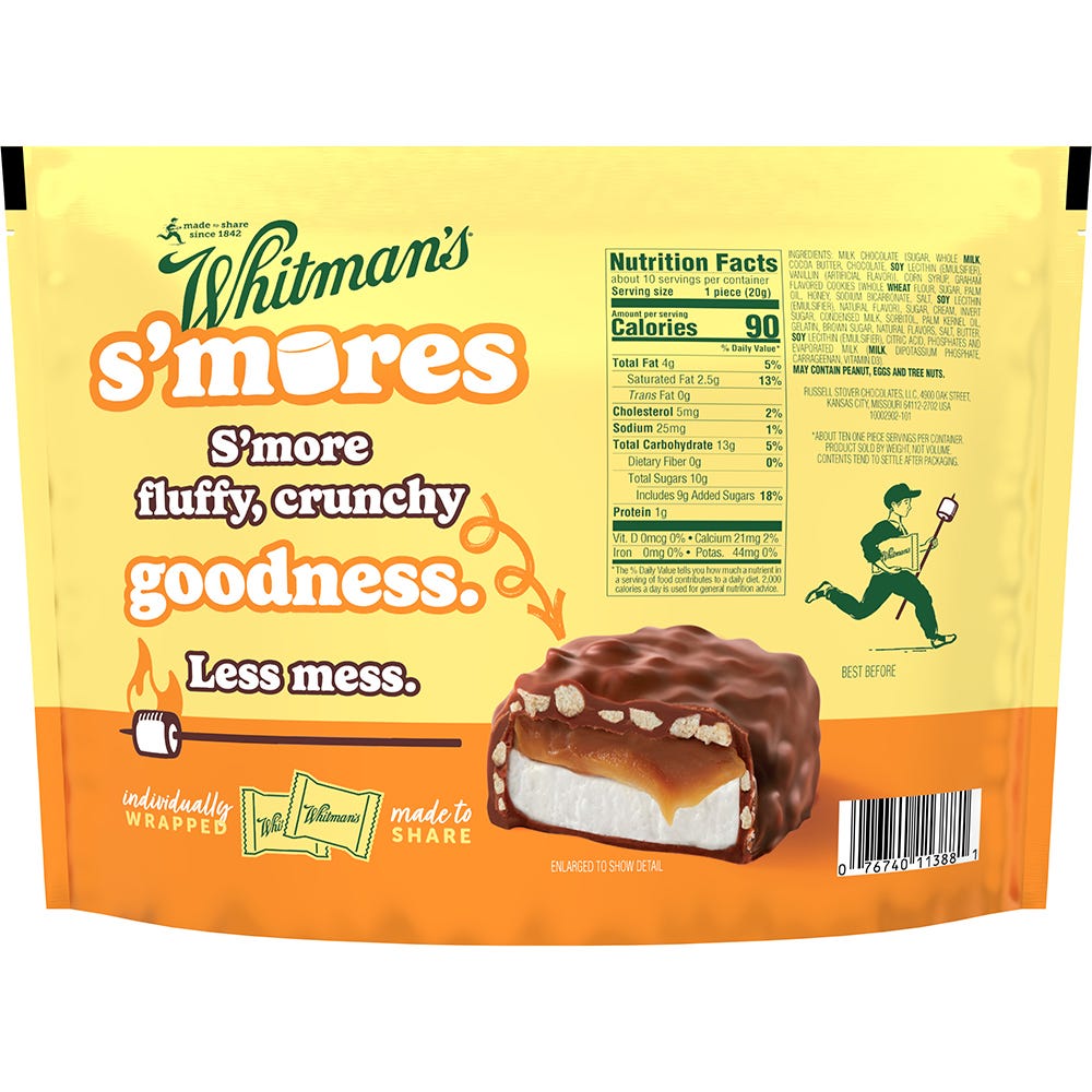 Whitman's Milk Chocolate Caramel S'mores Bag, 7.3 oz bag - Image 6