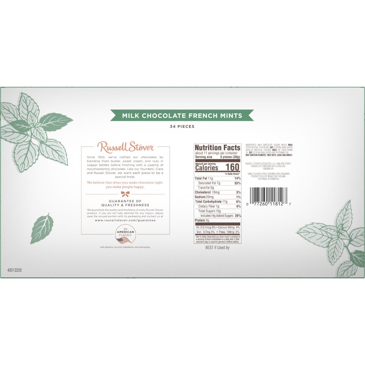 Milk Chocolate French Mints Gift Box, 12 oz. - Image 3