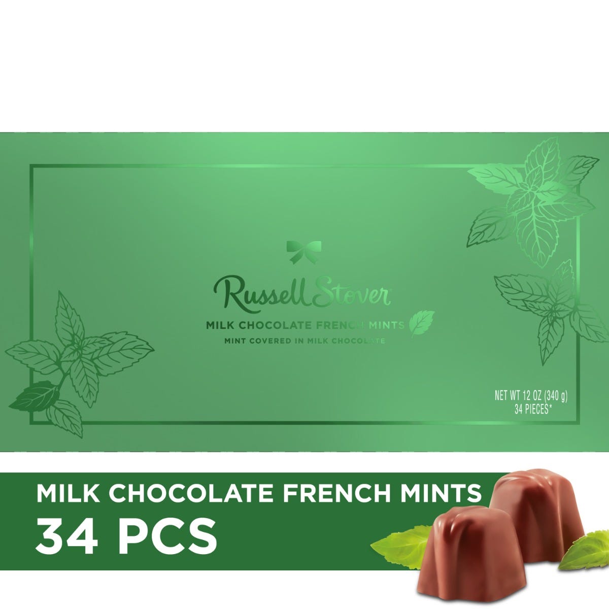 Milk Chocolate French Mints Gift Box, 12 oz.