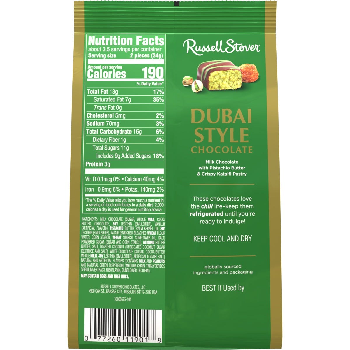 Dubai Style Milk Chocolate Mini Gusset Bag, 4.2oz - Image 9