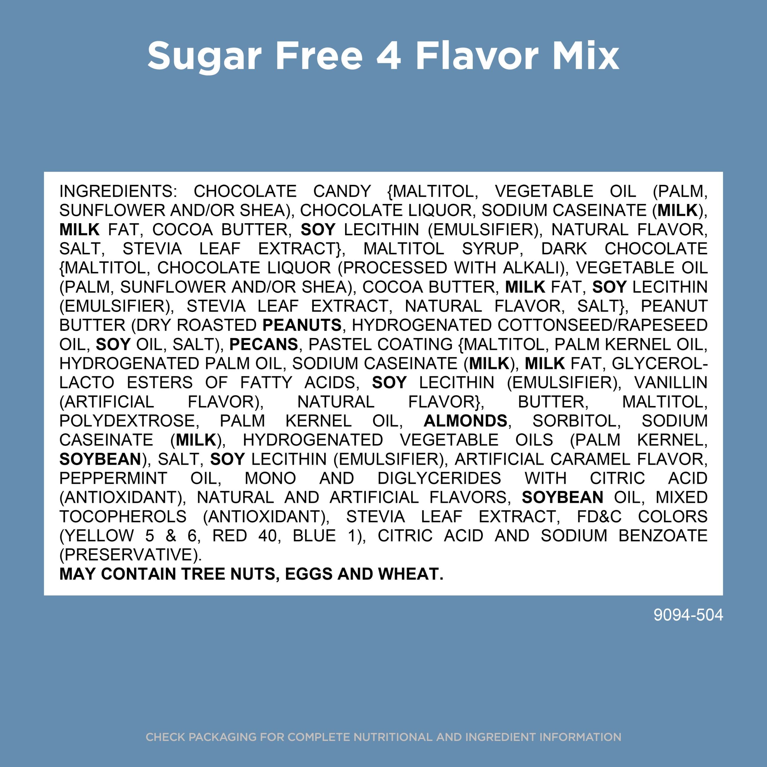 Sugar Free 4 Flavor Mix In Chocolate Candy & Dark Chocolate Candy, 10 Oz. Bag - Image 5