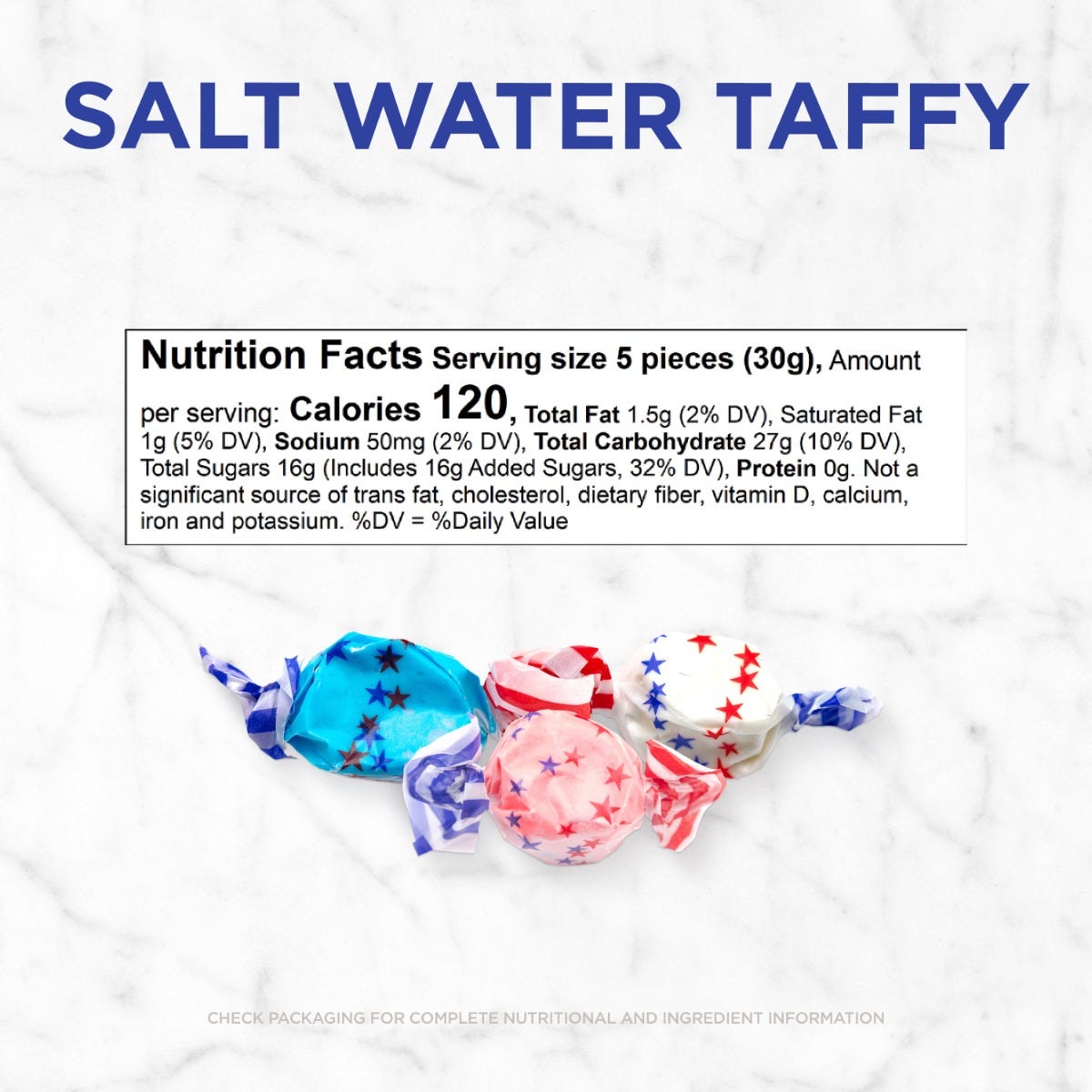 Americana Salt Water Taffy, 14 oz. Bag - Image 4