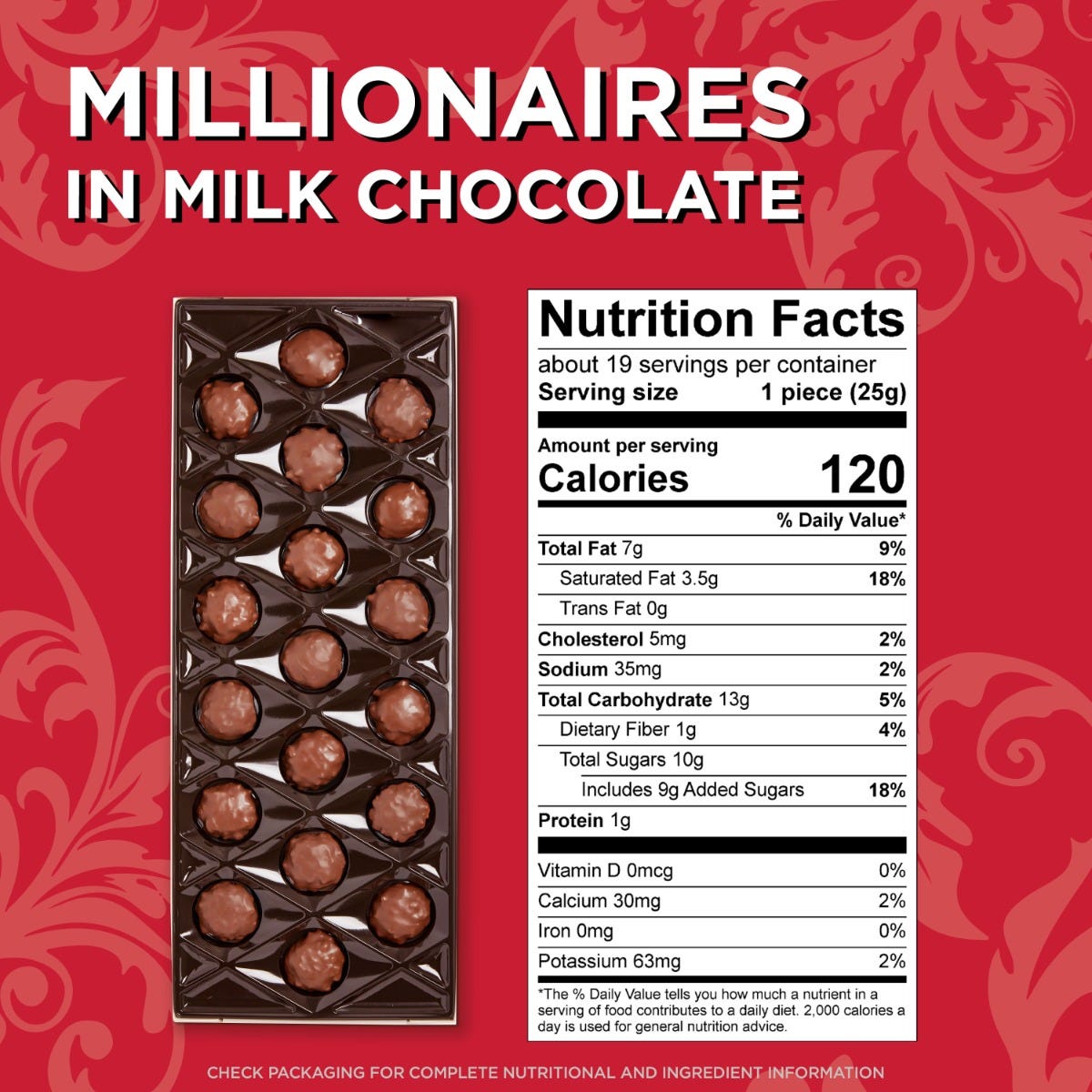 Pangburn's Of Texas Millionaires Milk Chocolate Covered Pecans & Honey Caramel Large Gift Box, 16.9 Oz. - Image 6