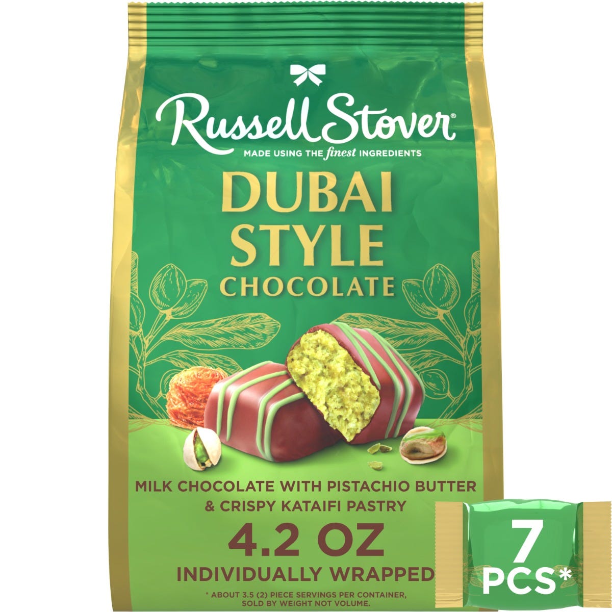 Dubai Style Milk Chocolate Mini Gusset Bag, 4.2oz
