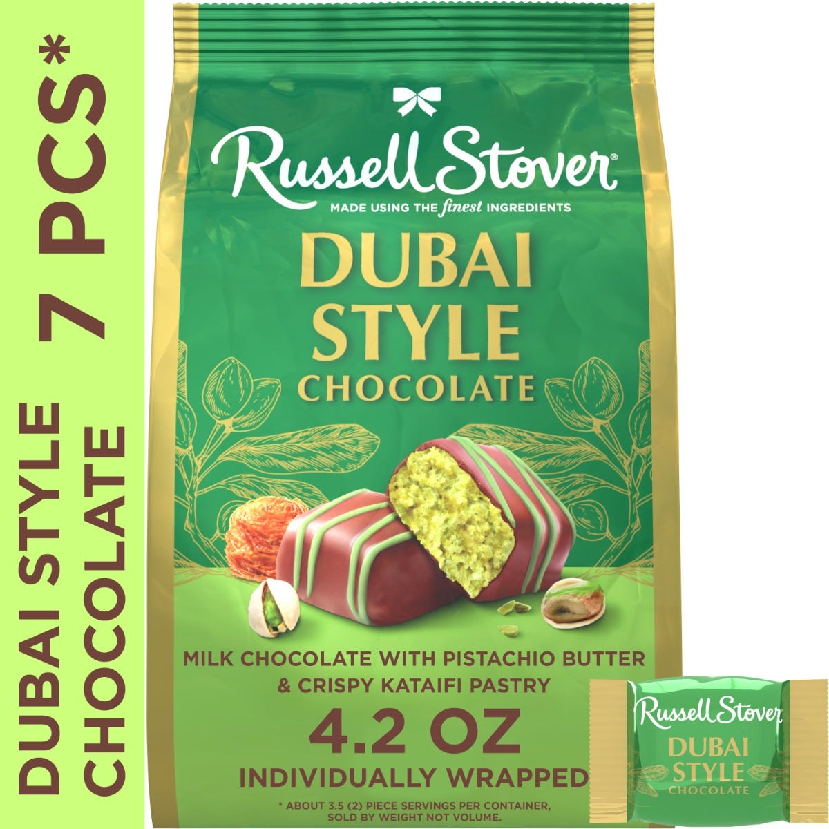 Dubai Style Milk Chocolate Mini Gusset Bag, 4.2oz - Image 10