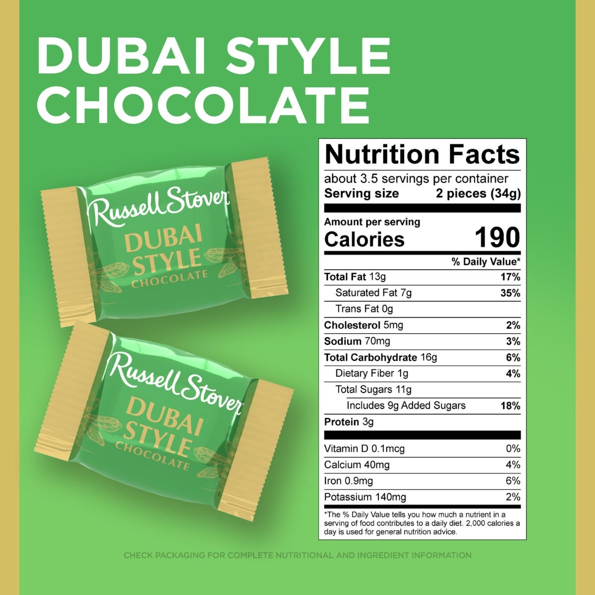 Dubai Style Milk Chocolate Mini Gusset Bag, 4.2oz - Image 7