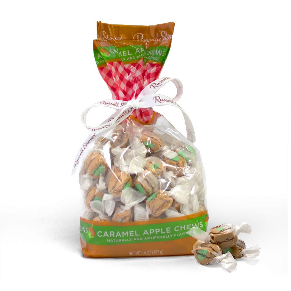 Halloween Caramel Apple Salt Water Taffy Candy, 14 Oz. Bag