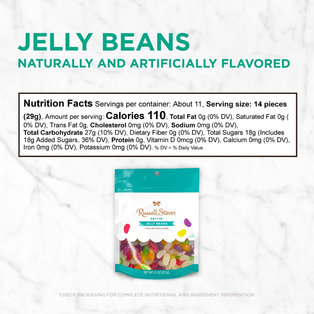 Pectin Jelly Beans Bag, 11 oz. - Image 6