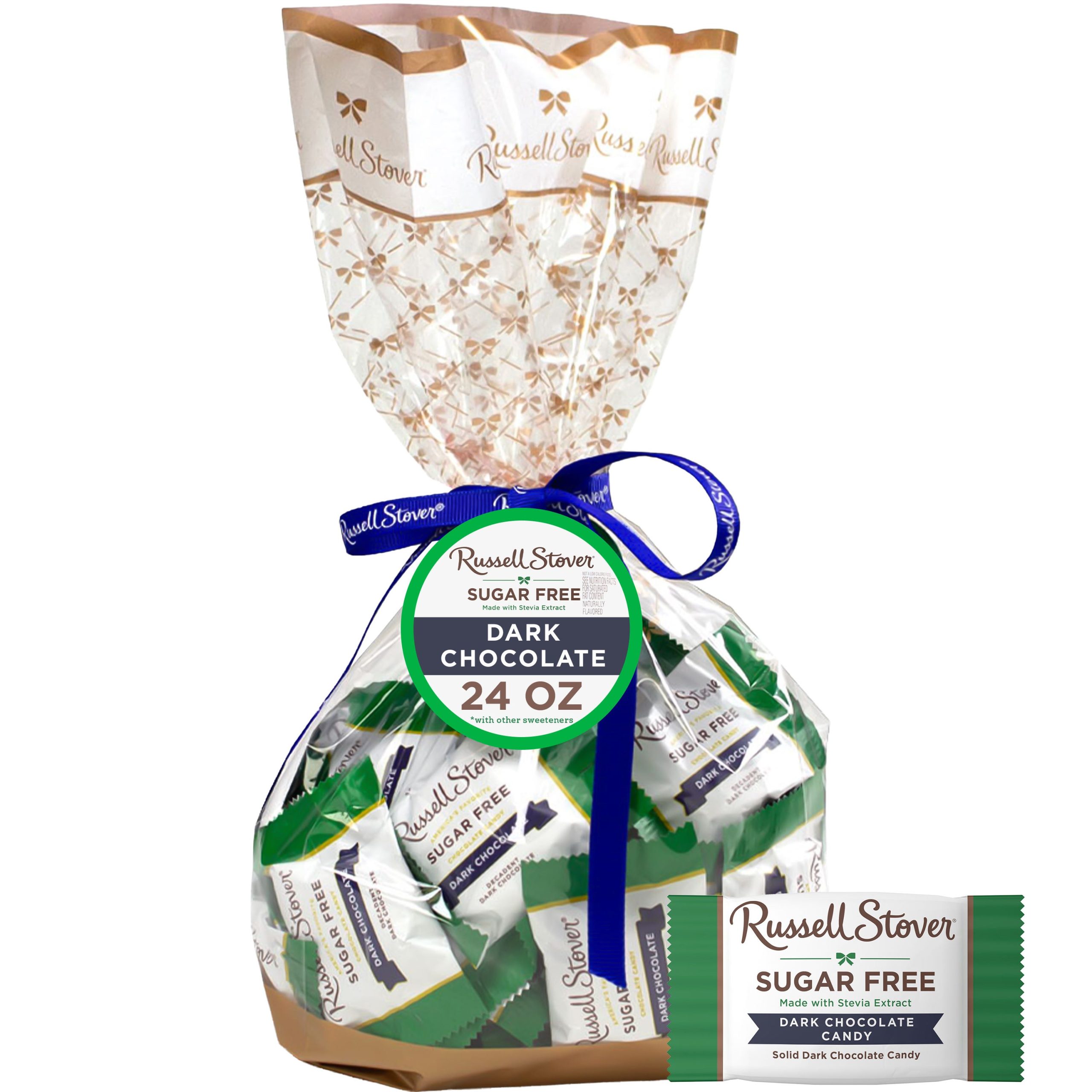 Sugar Free Solid Dark Chocolate Candy Gift Bag, 24 Oz. - Image 8