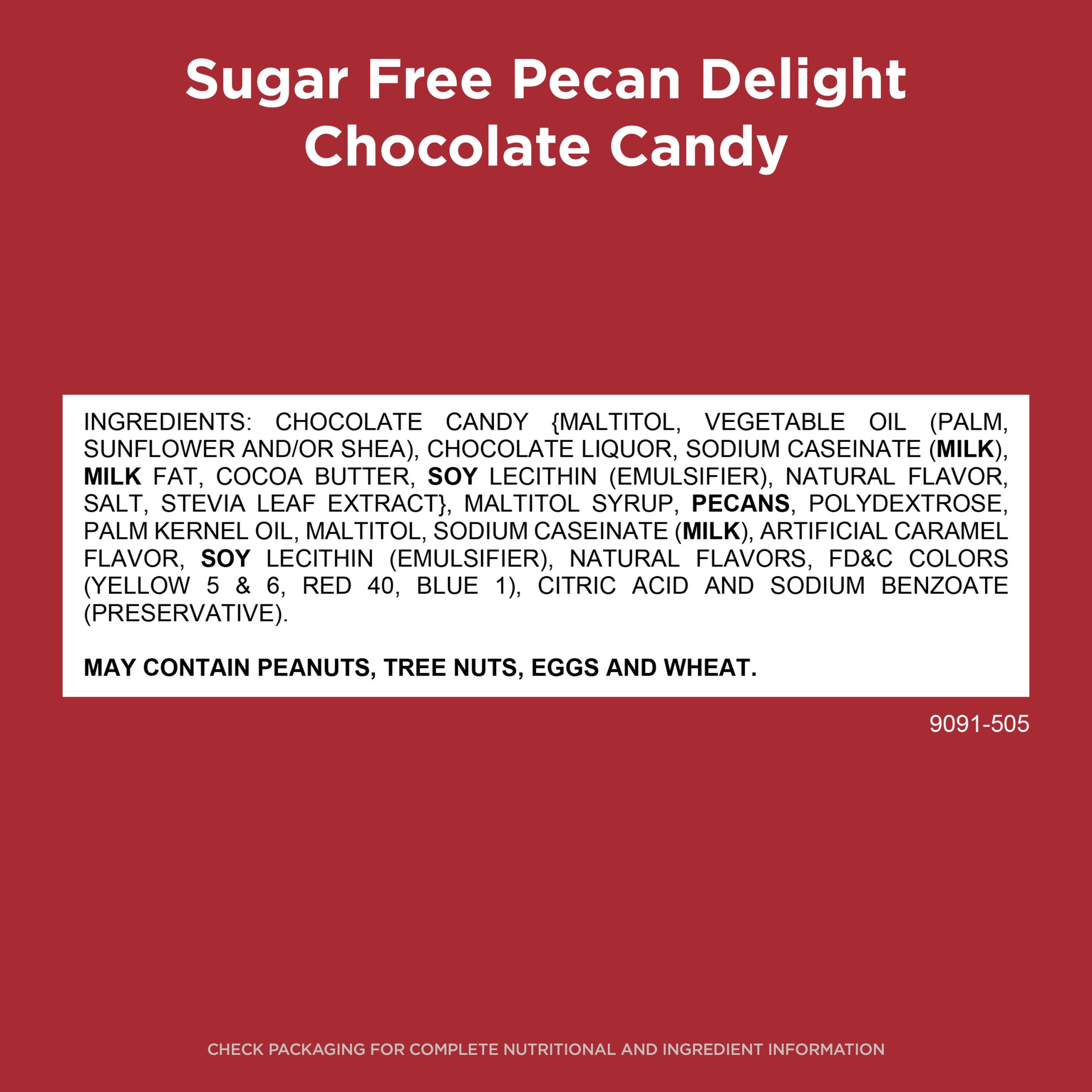 Sugar Free Pecan Delight Chocolate Candy, 10 Oz. Bag - Image 5