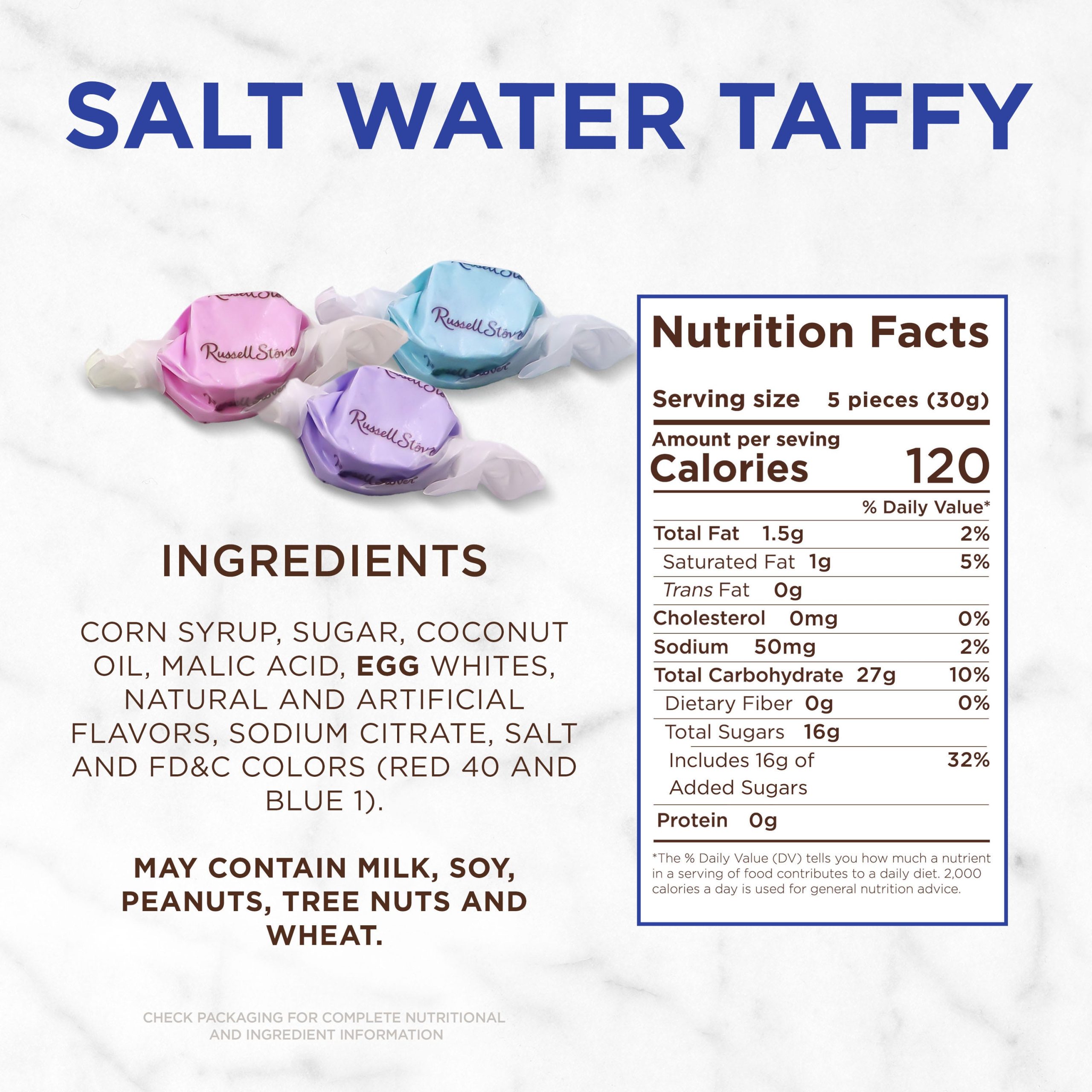 Salt Water Taffy, 14 oz. Bag - Image 4