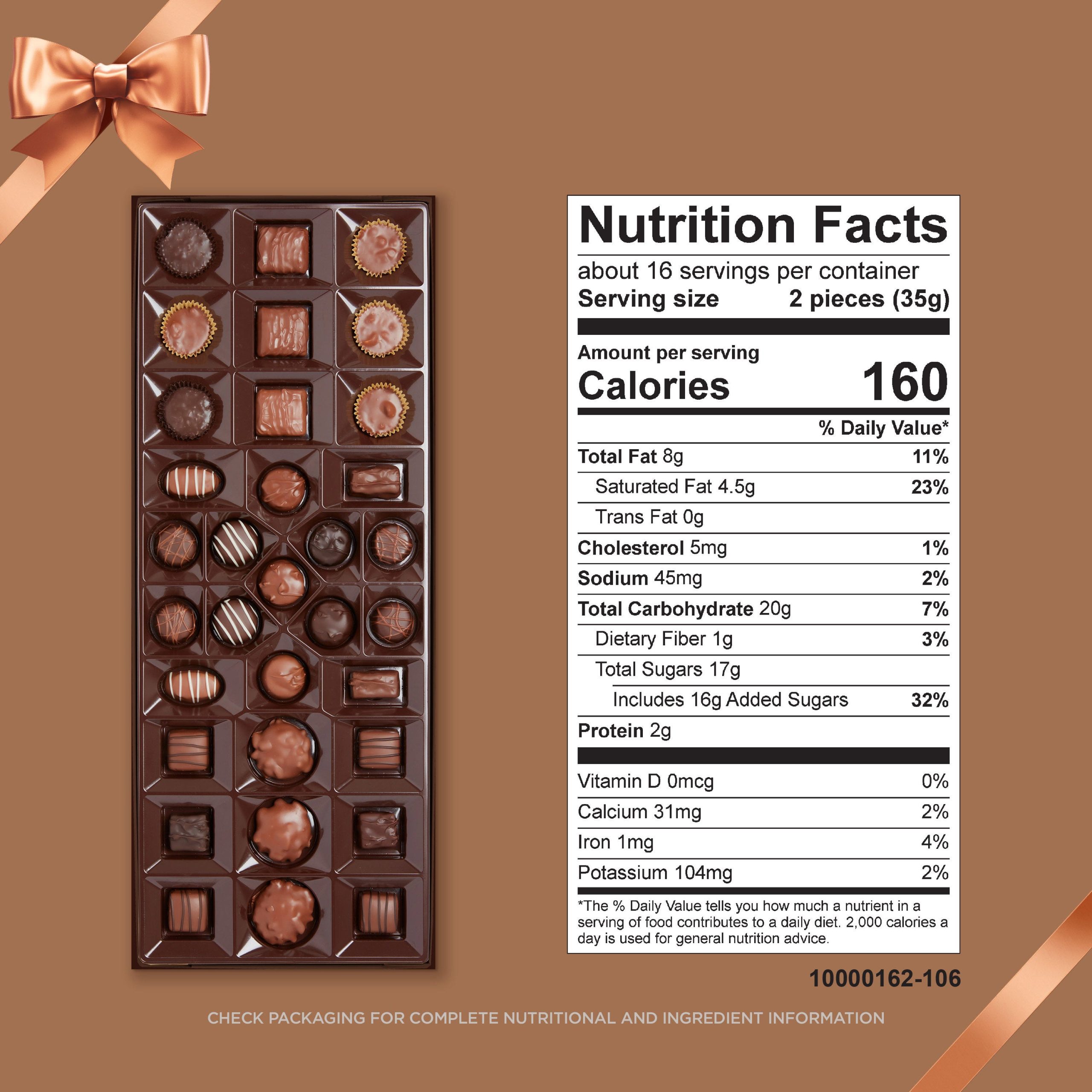 Milk and Dark Chocolate Pecan Delight Big Box, 17.35 oz box - Image 12