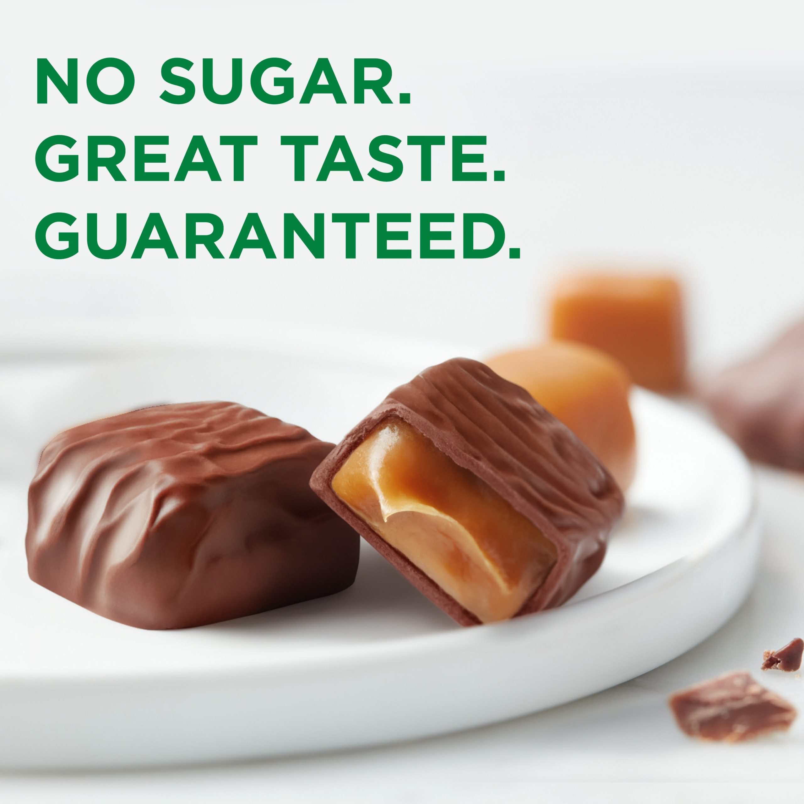 Sugar Free Assorted Caramels In Chocolate Candy, 15.3 Oz. Bag - Image 3