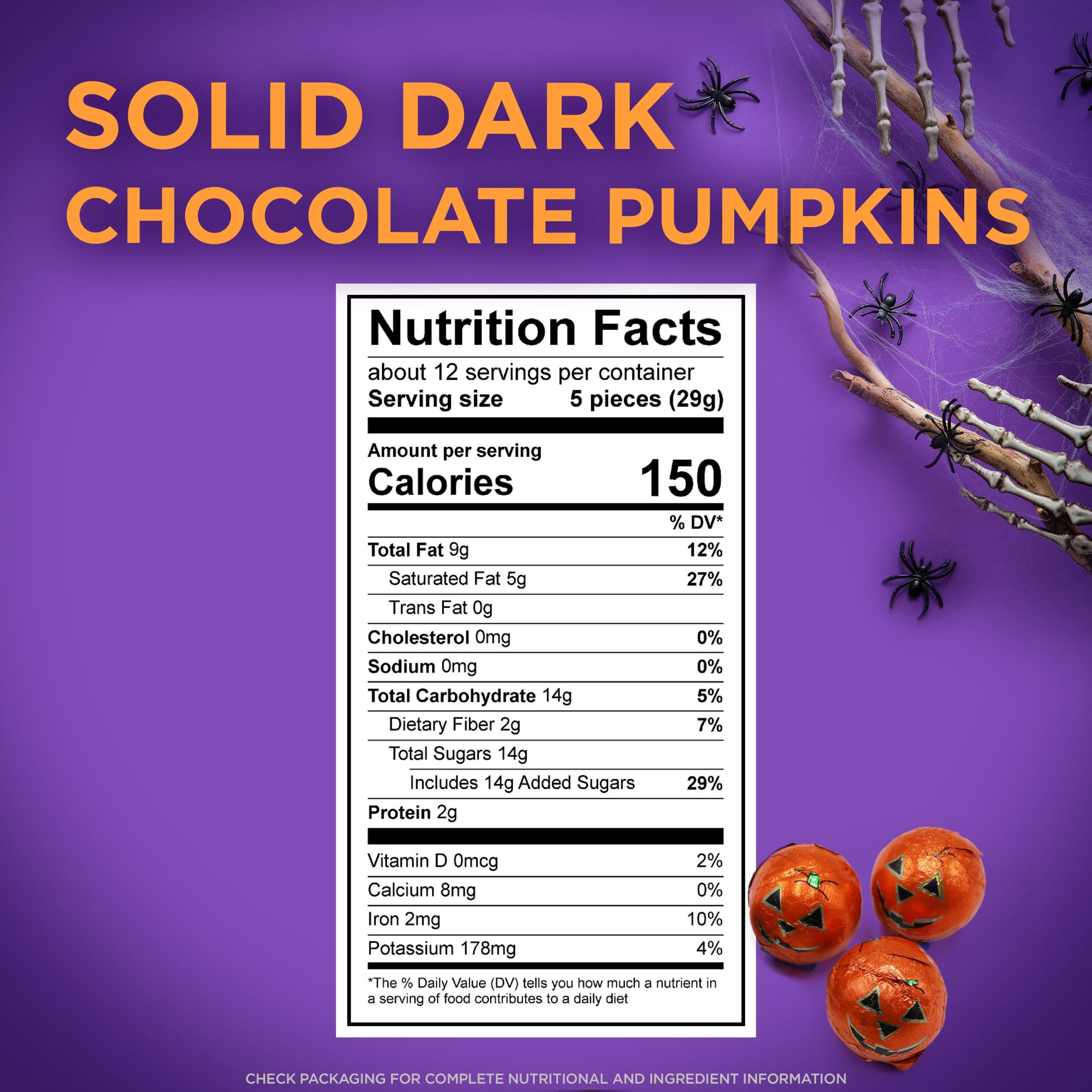 Halloween Solid Milk Chocolate Pumpkins, 12 Oz. Bag - Image 15