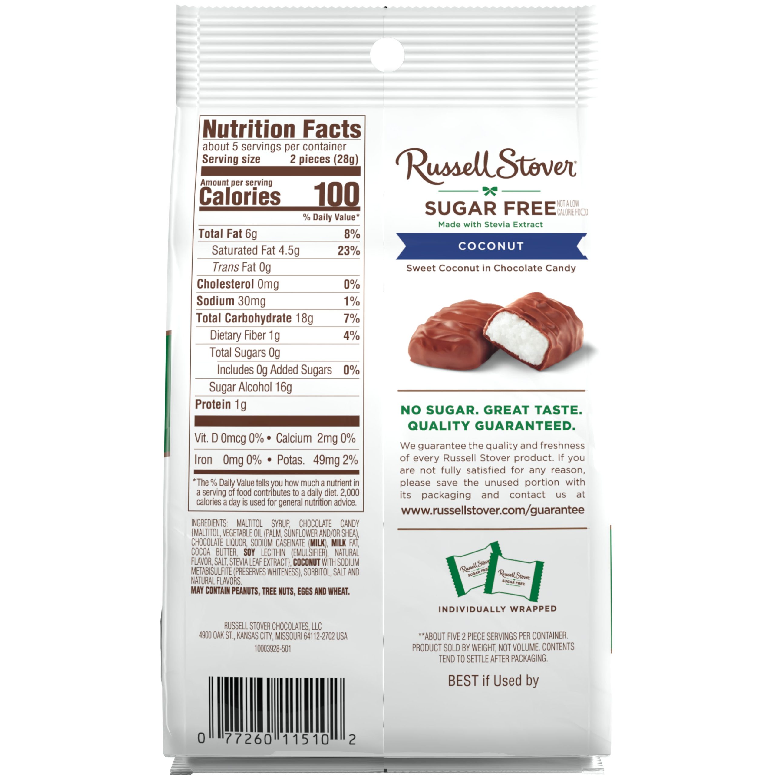 Sugar Free Pecan Delight Chocolate Candy, 4.7 Oz. Bag - Image 28