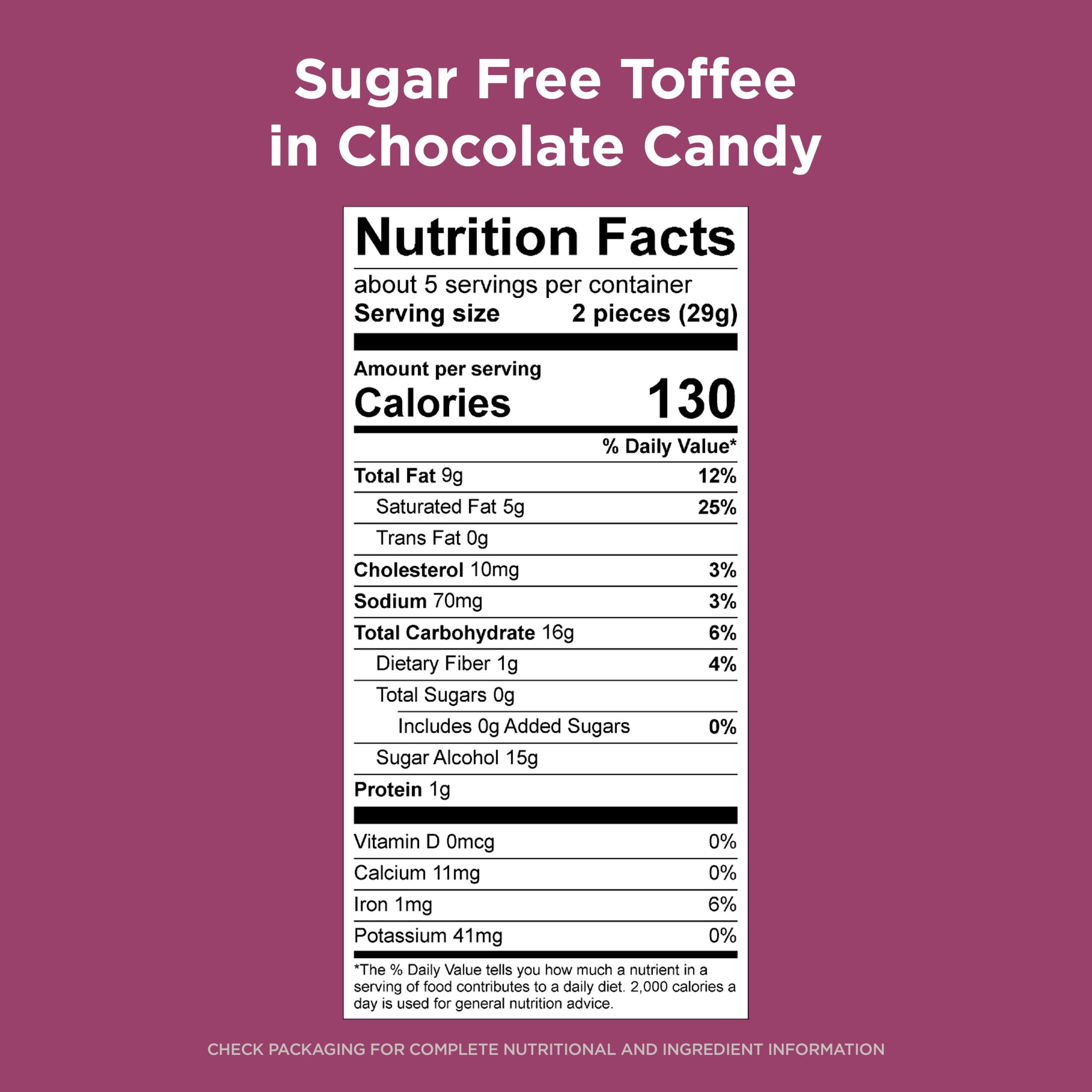 Sugar Free Pecan Delight Chocolate Candy, 4.7 Oz. Bag - Image 44