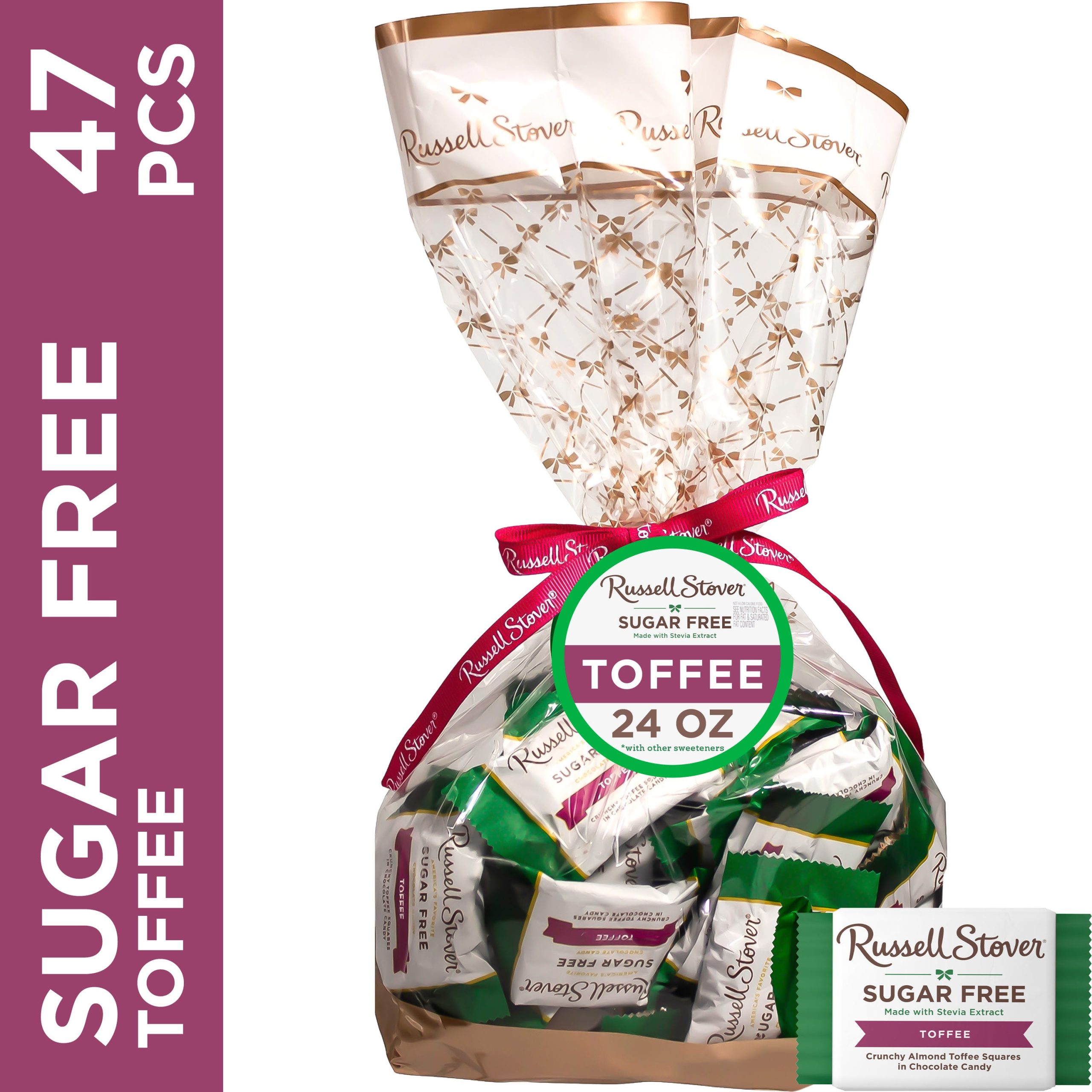 Sugar Free Solid Dark Chocolate Candy Gift Bag, 24 Oz. - Image 26