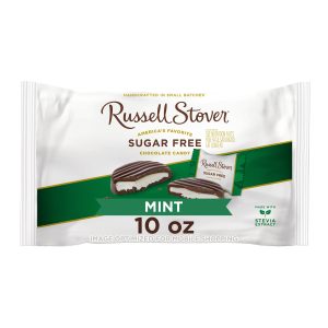 Sugar Free Dark Chocolate Mint Patties Candy, 10 Oz. Bag