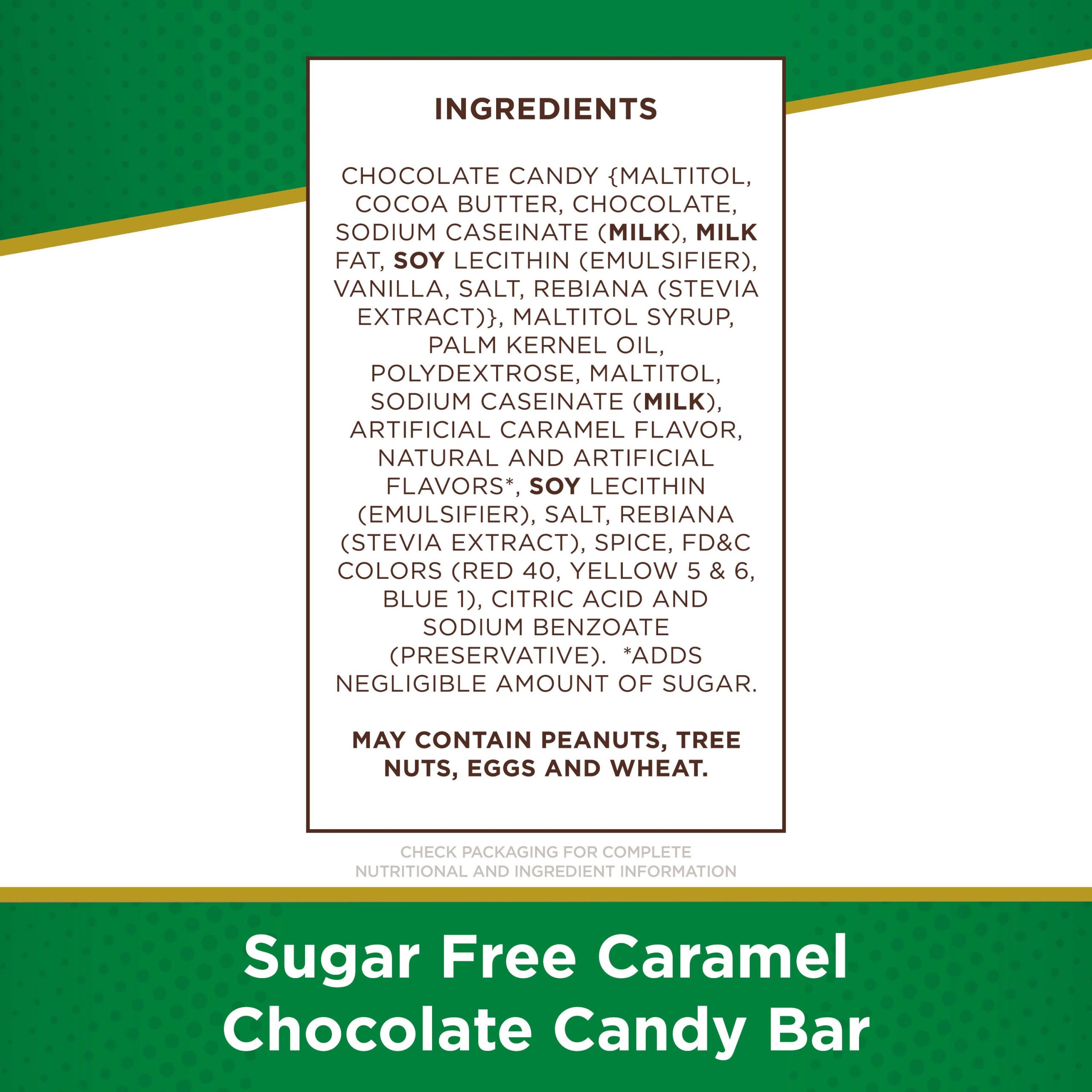 Sugar Free Caramel Chocolate Candy Bar, 3 Oz., pack of 12 - Image 4