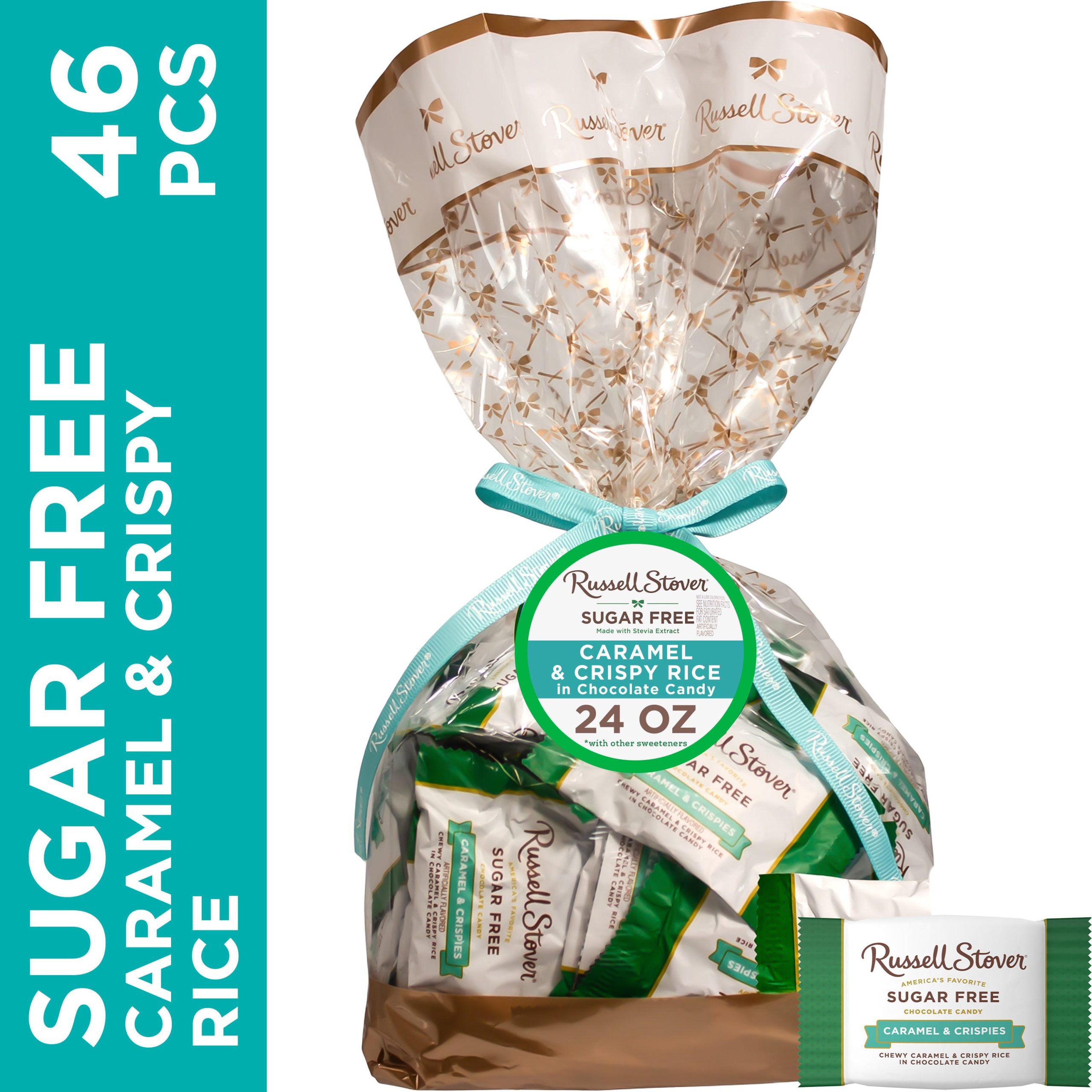 Sugar Free Solid Dark Chocolate Candy Gift Bag, 24 Oz. - Image 40