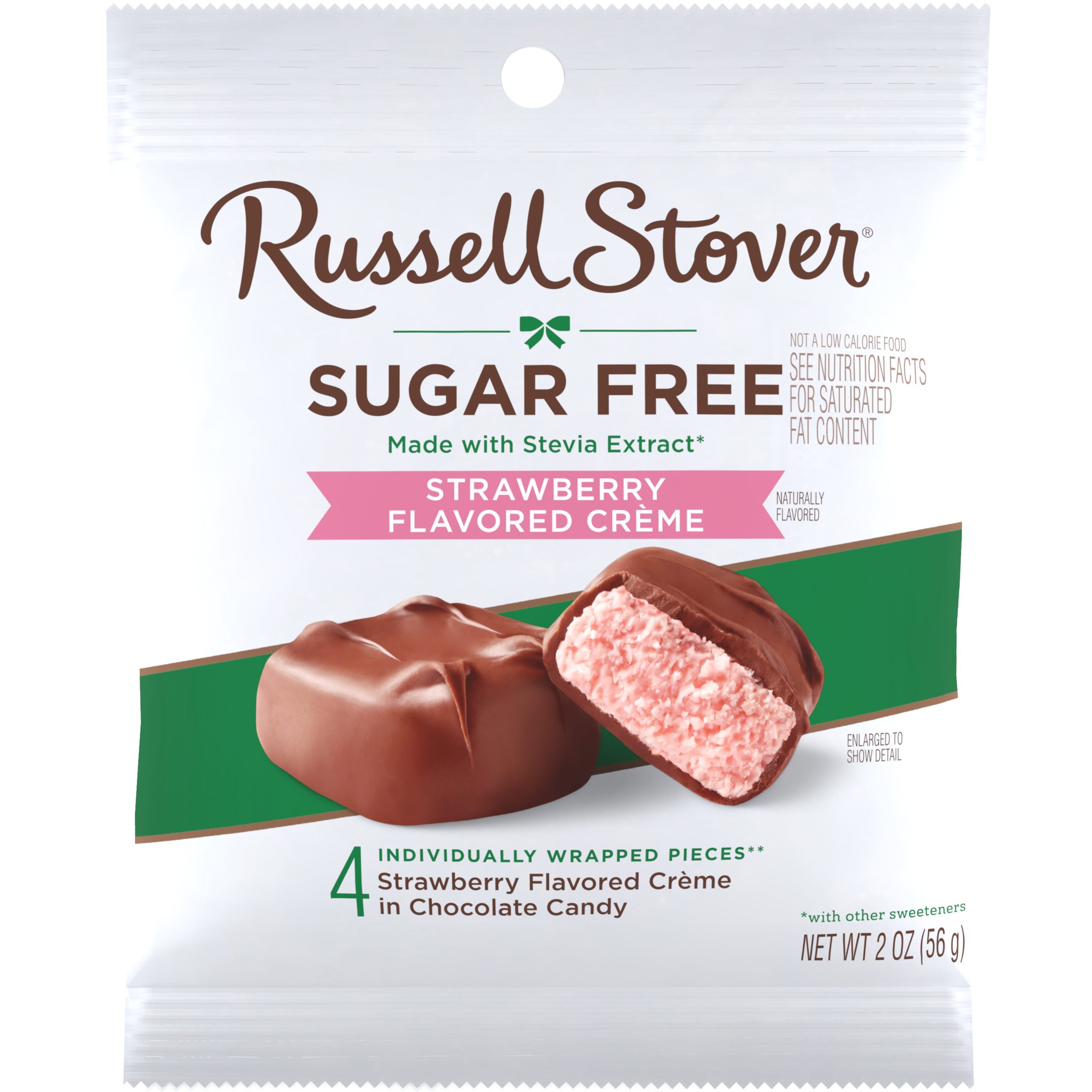 Sugar Free Strawberry Flavored Cr??me Candy, 2 Oz. Bag - Image 8