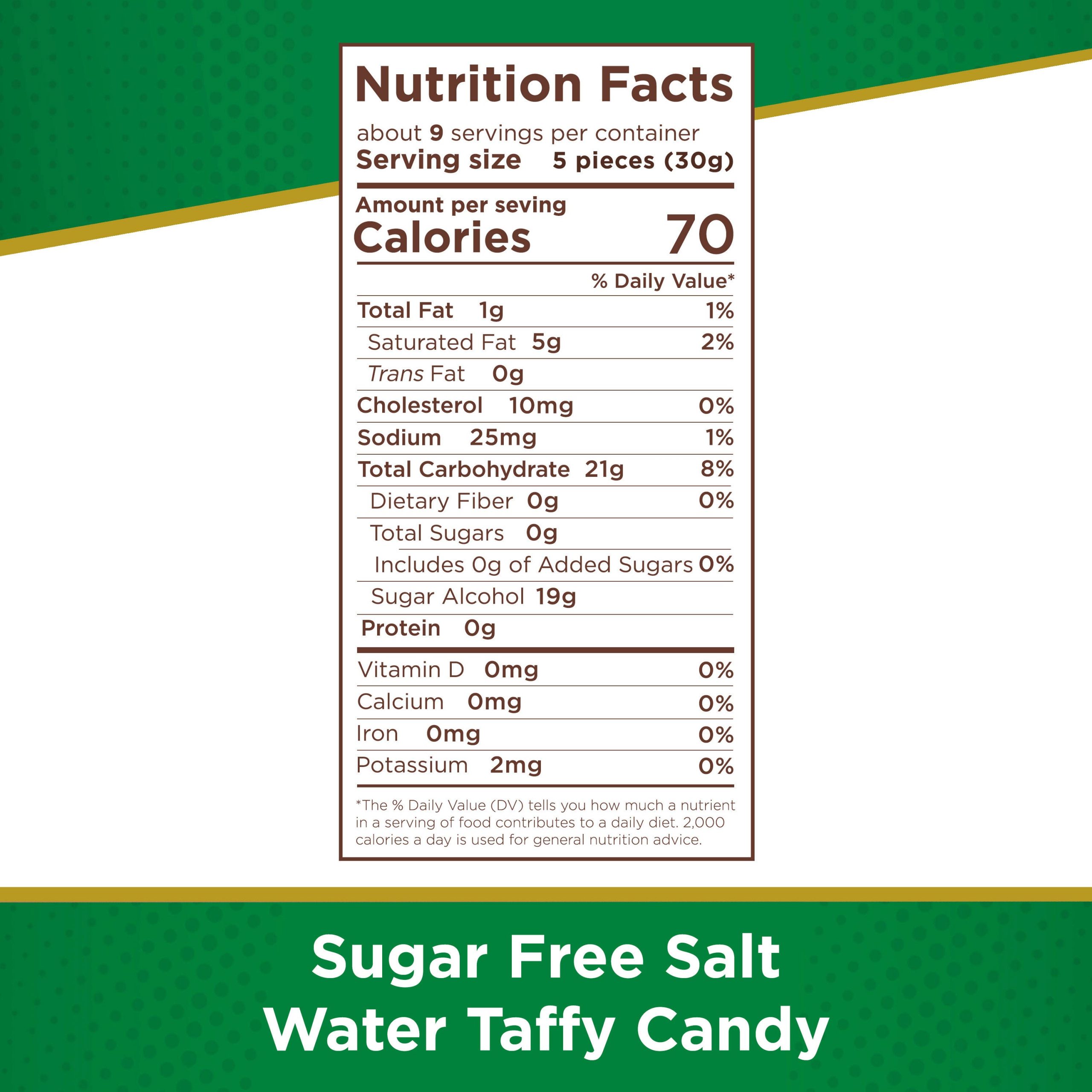 Sugar Free Salt Water Taffy, 10 oz. Bag - Image 4