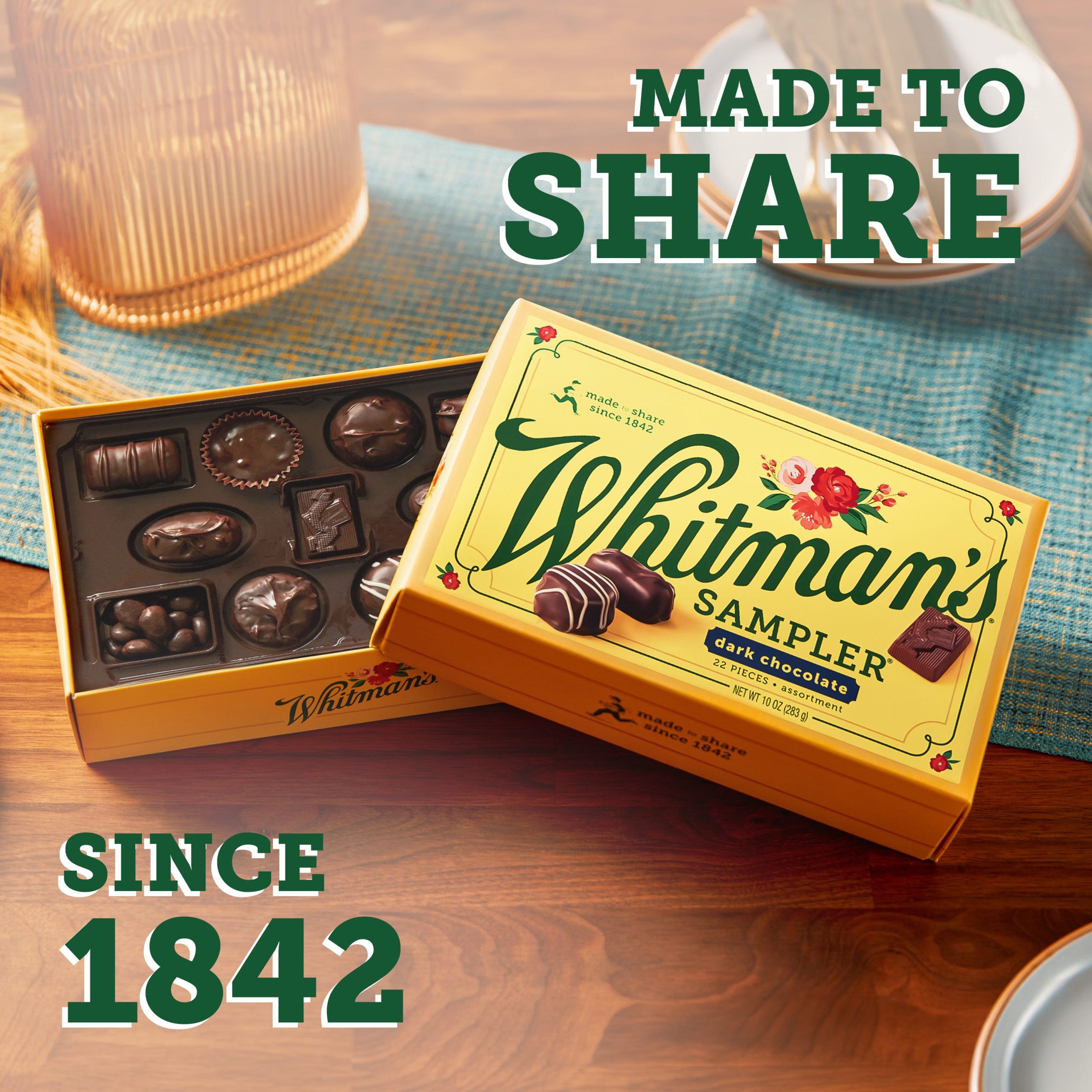 Whitman's Sampler Assorted Dark Chocolate Candy Gift Box, 10 Oz. - Image 4