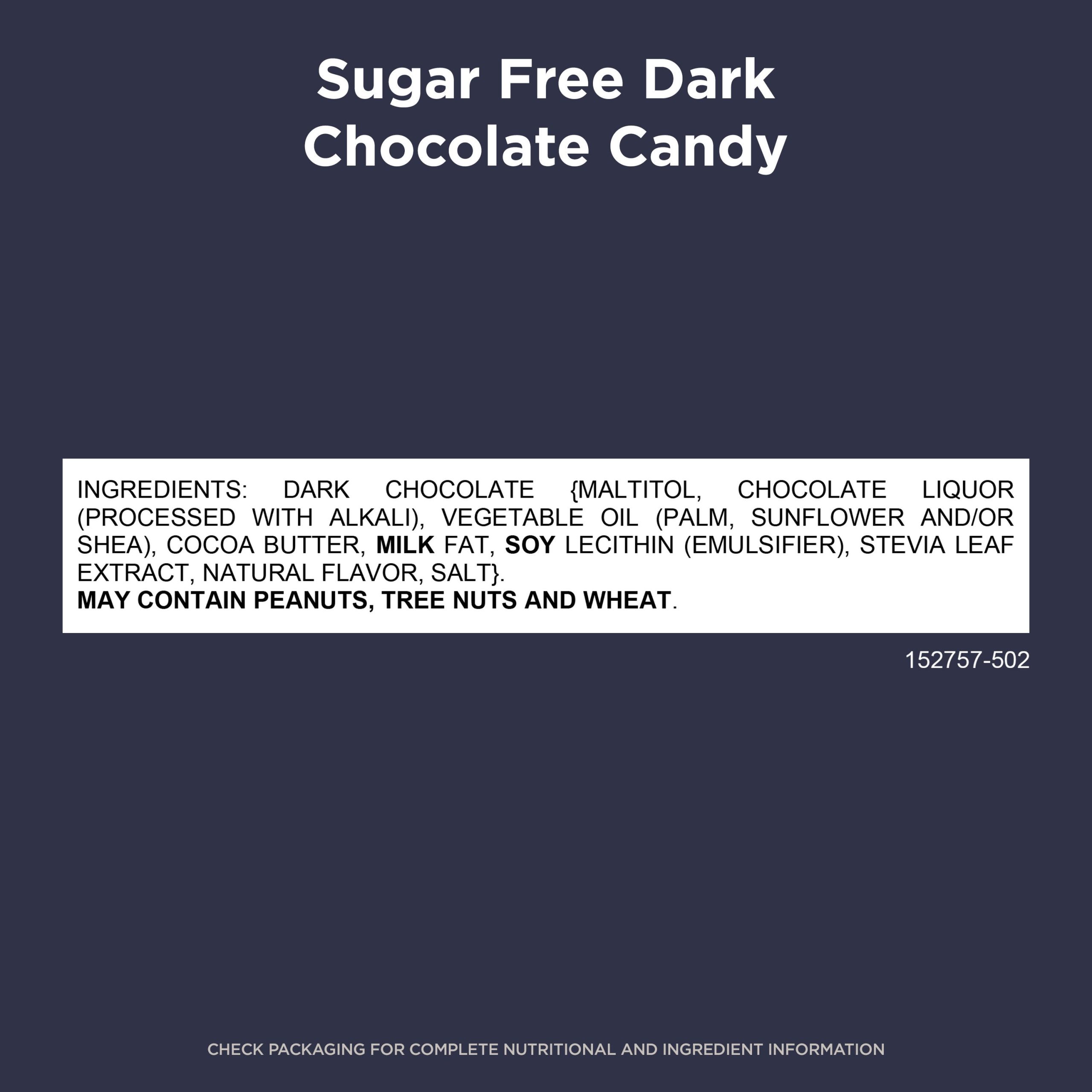 Sugar Free Solid Dark Chocolate Candy Gift Bag, 24 Oz. - Image 5