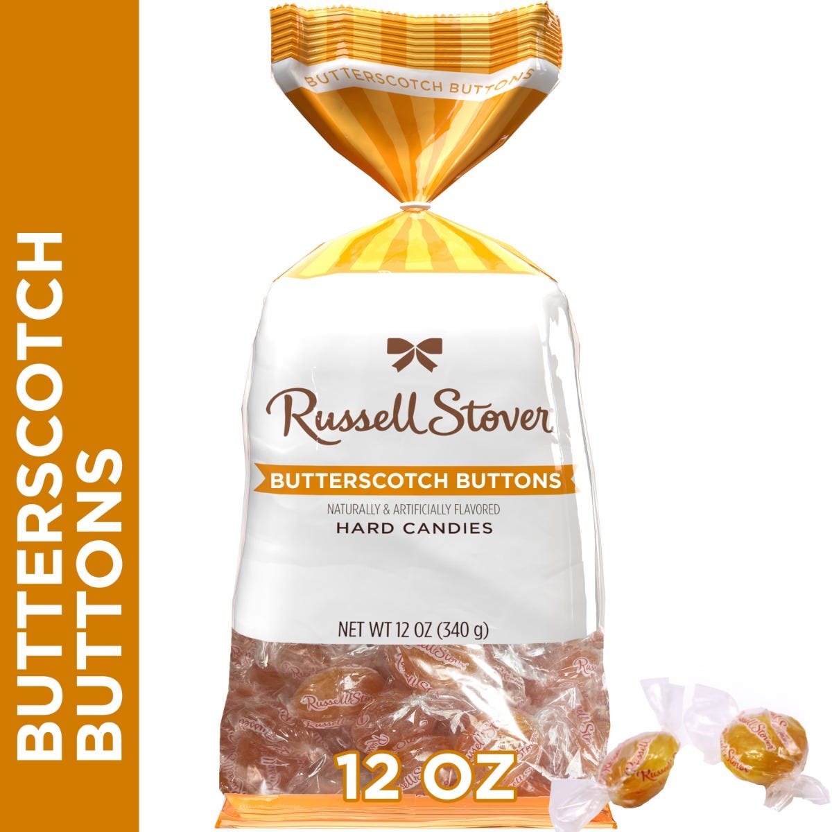 Butterscotch Buttons Hard Candy, 12 oz. Bag