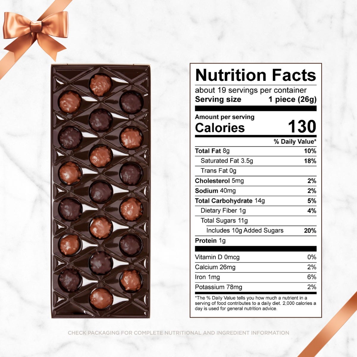 Milk and Dark Chocolate Pecan Delight Big Box, 17.35 oz box - Image 5