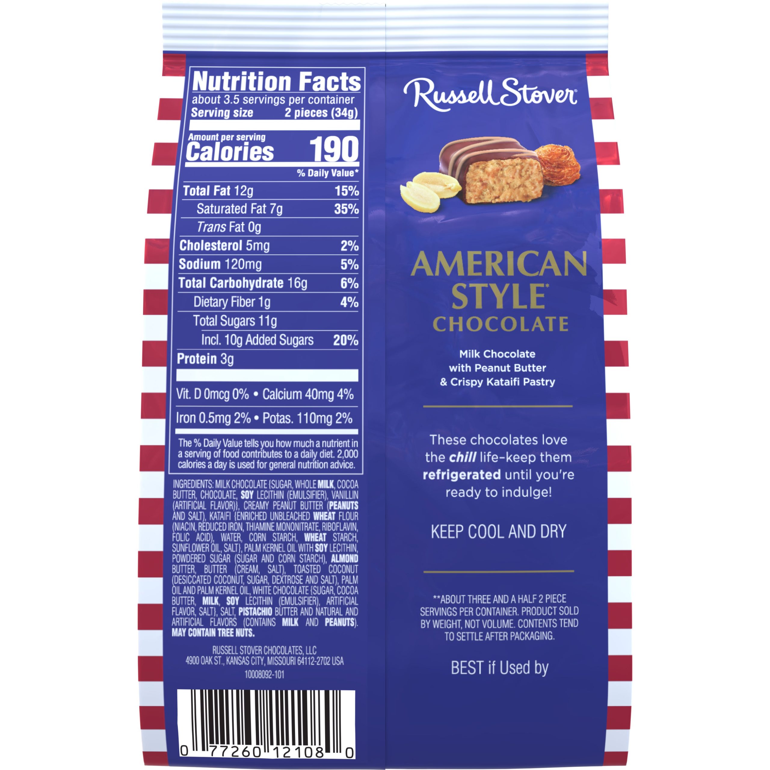 Dubai Style Pistachio & Kataifi In Milk Chocolate Candy Bar, 1.1 Oz., pack of 18 - Image 28