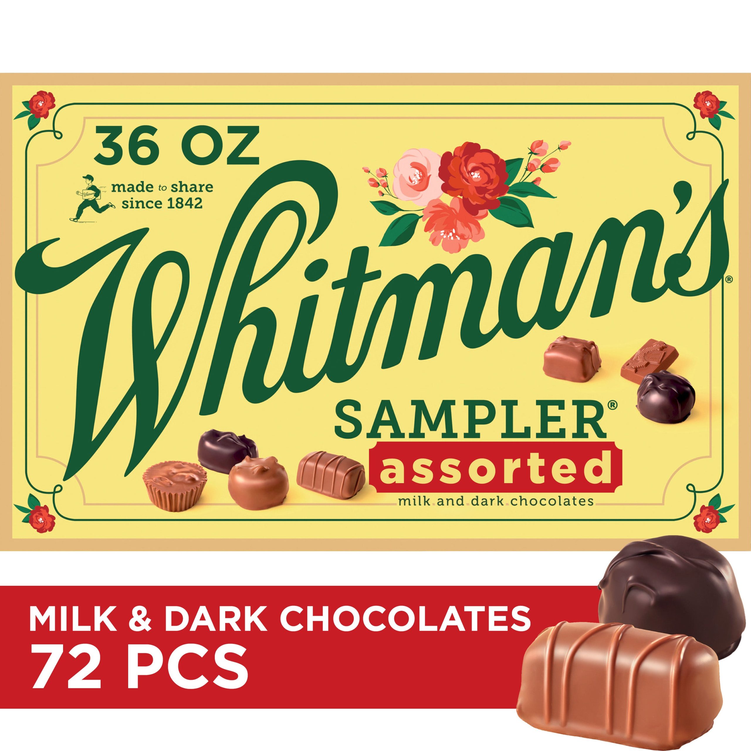 Whitman's Sampler Assorted Milk & Dark Chocolate Candy Gift Box, 36 Oz. - Image 2