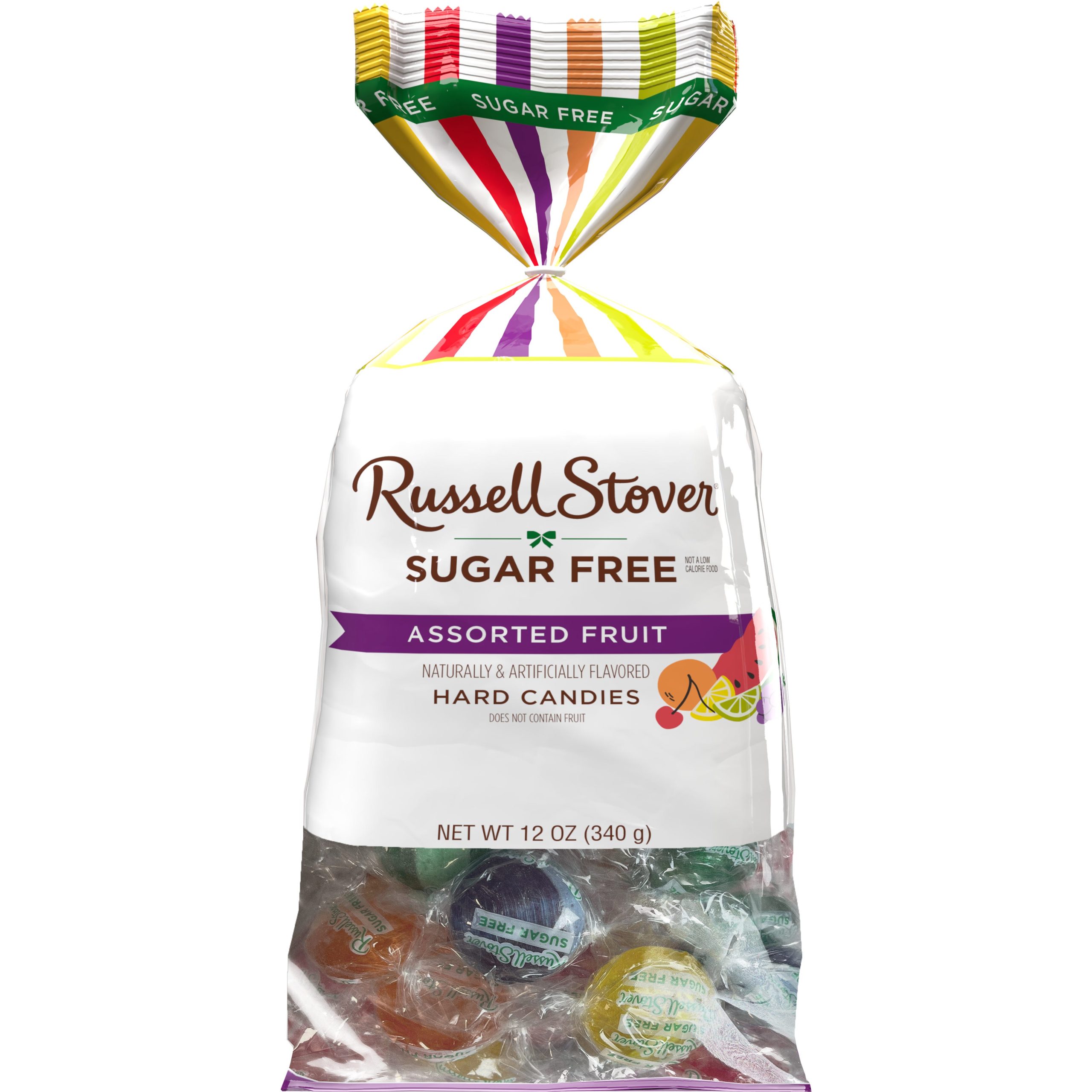 Sugar Free Assorted Fruit Hard Candy, 12 Oz. Bag - Image 8