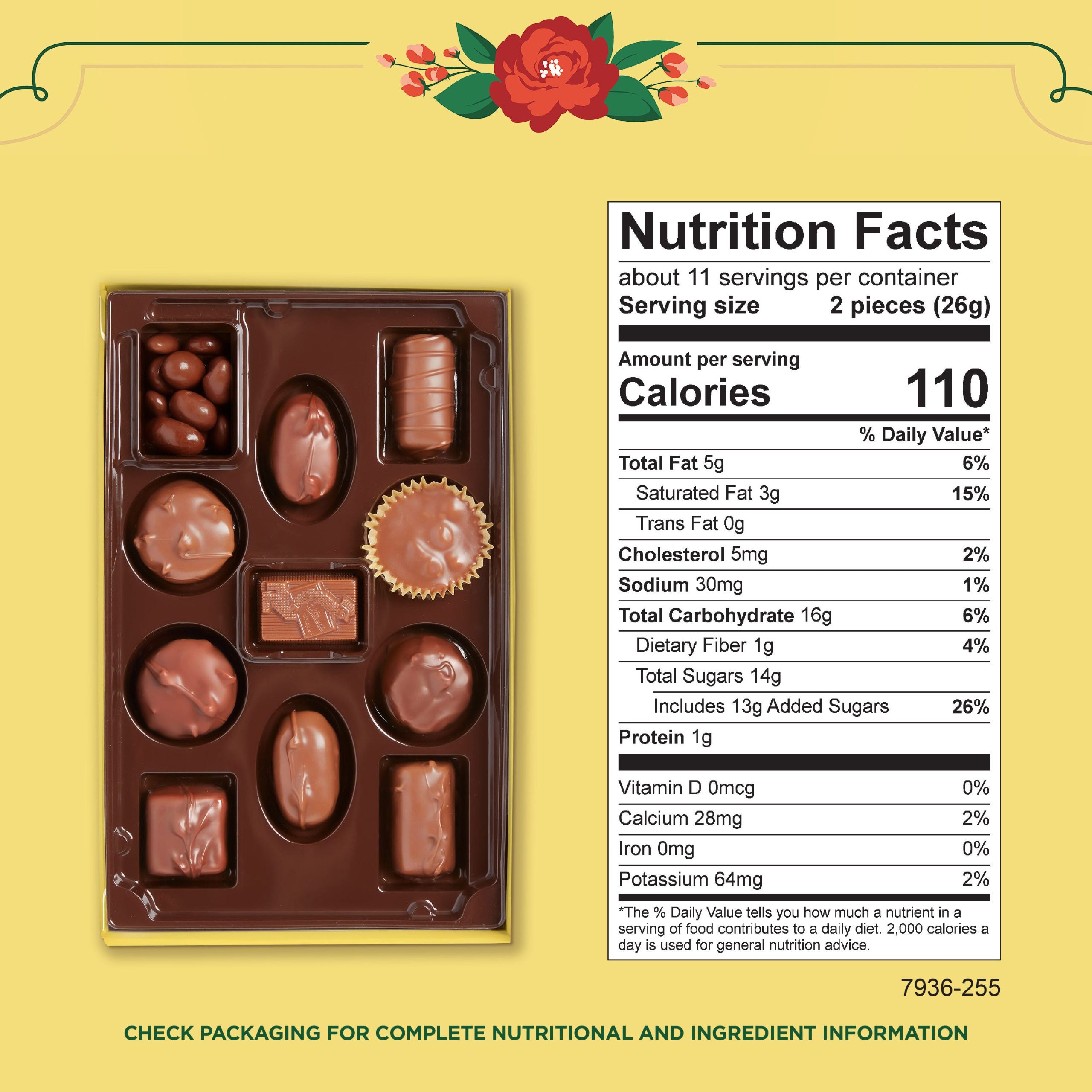 Whitman's Sampler Assorted Dark Chocolate Candy Gift Box, 10 Oz. - Image 22