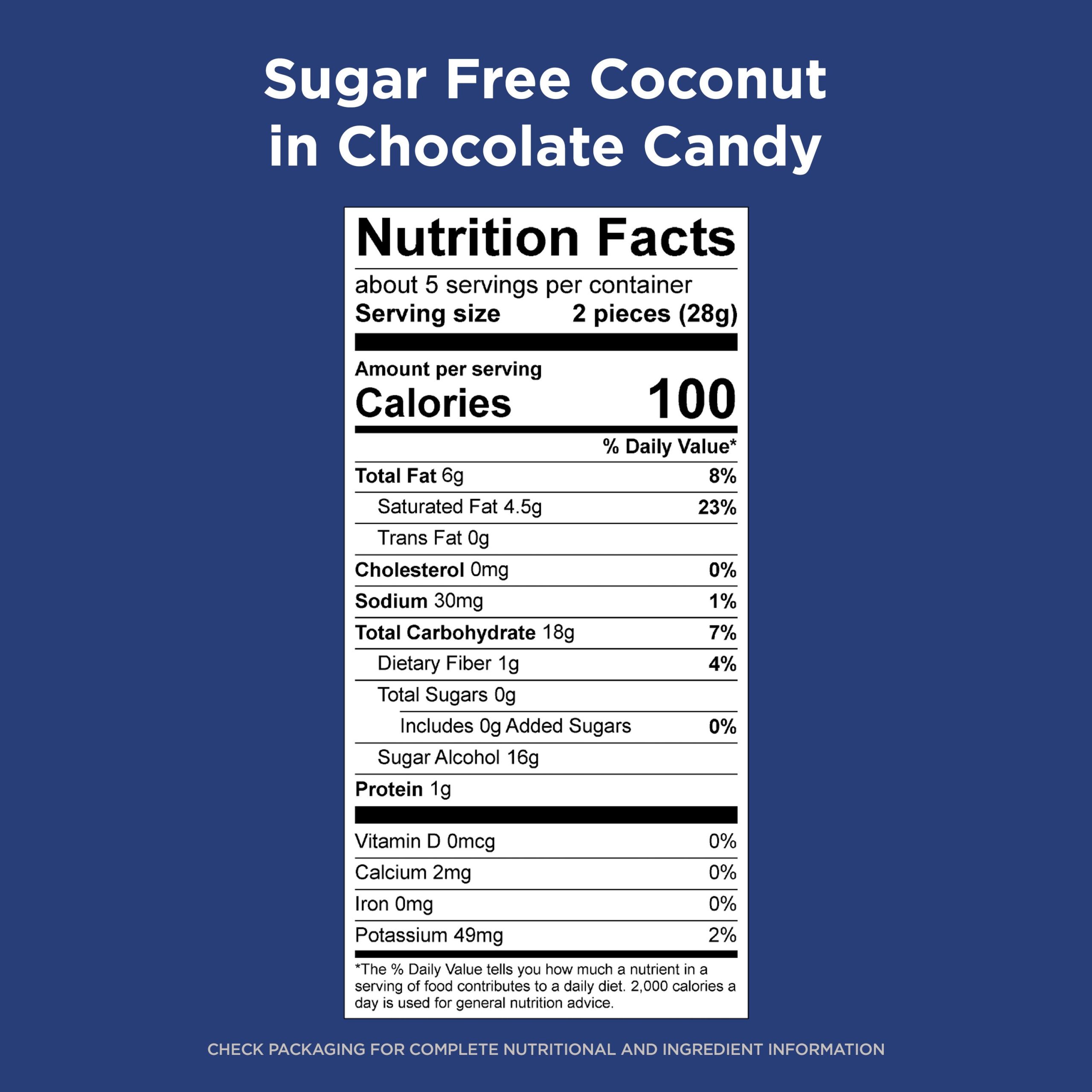 Sugar Free Pecan Delight Chocolate Candy, 4.7 Oz. Bag - Image 25