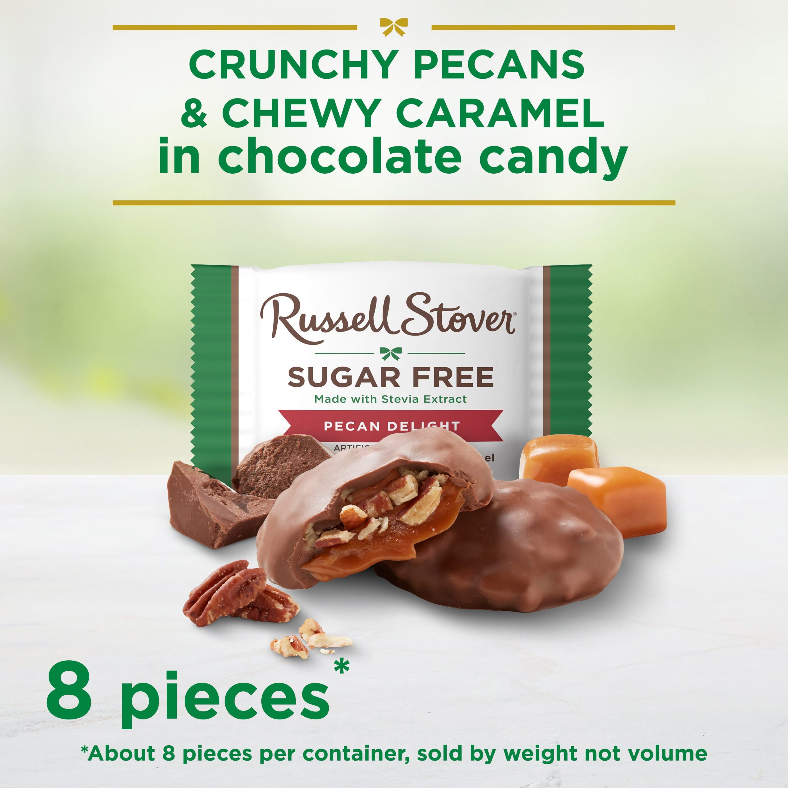 Sugar Free Pecan Delight Chocolate Candy, 4.7 Oz. Bag - Image 2