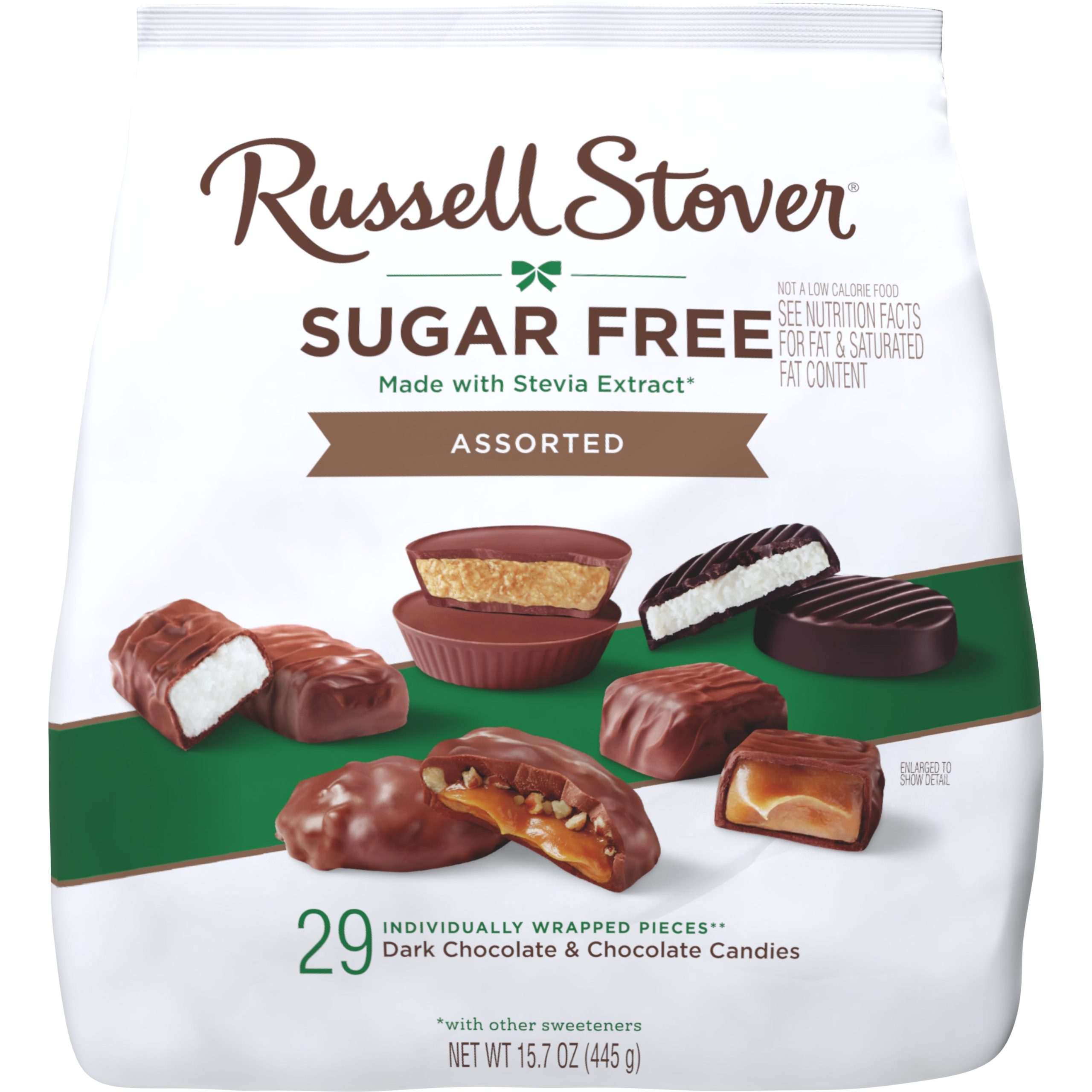 Sugar Free Assorted Caramels In Chocolate Candy, 15.3 Oz. Bag - Image 17