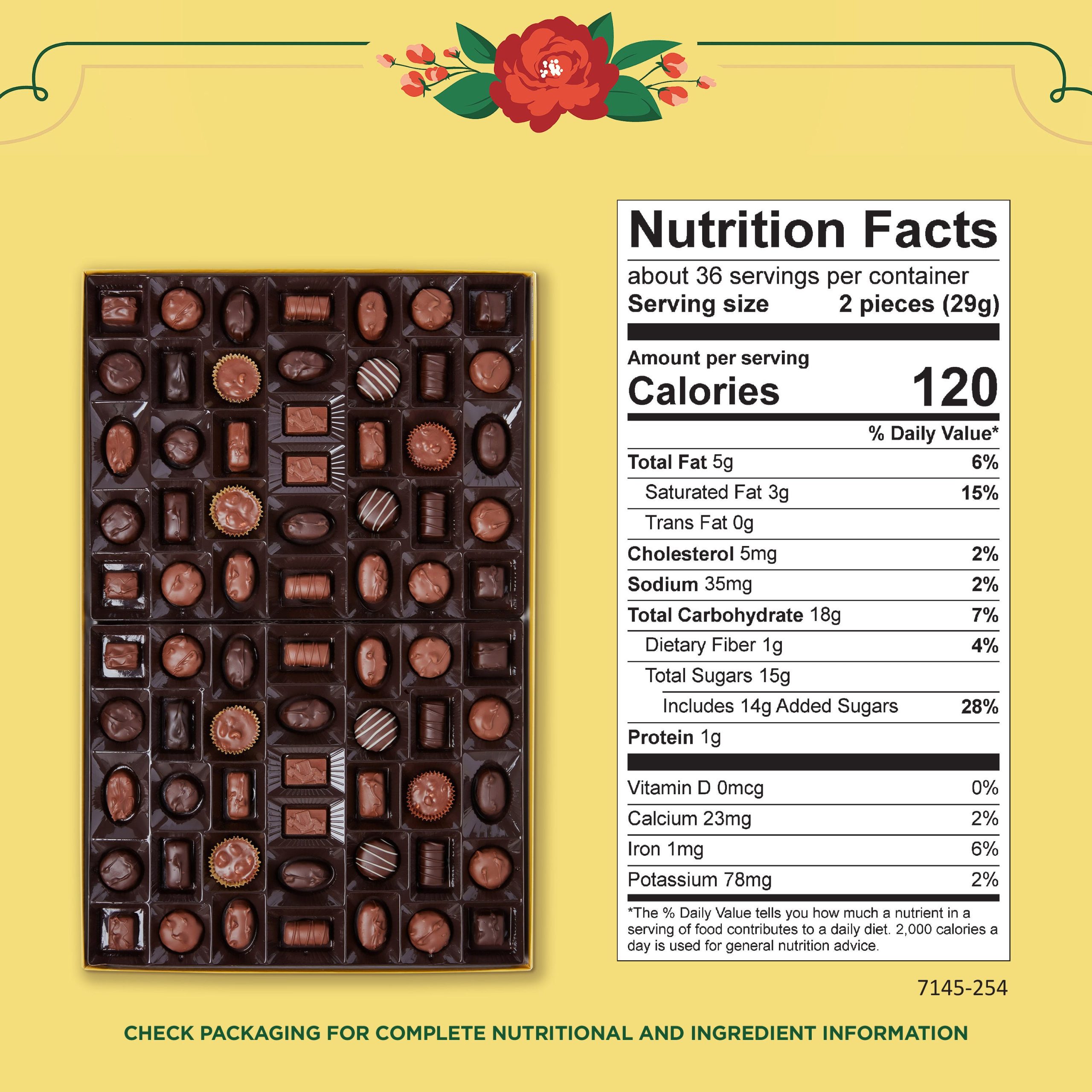 Whitman's Sampler Assorted Milk & Dark Chocolate Candy Gift Box, 36 Oz. - Image 7