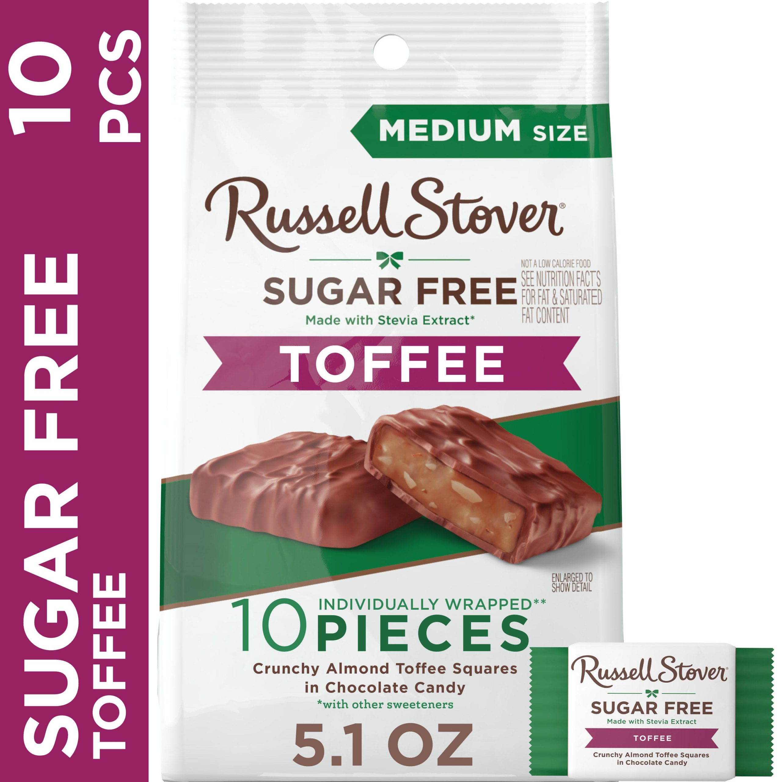 Sugar Free Pecan Delight Chocolate Candy, 4.7 Oz. Bag - Image 39
