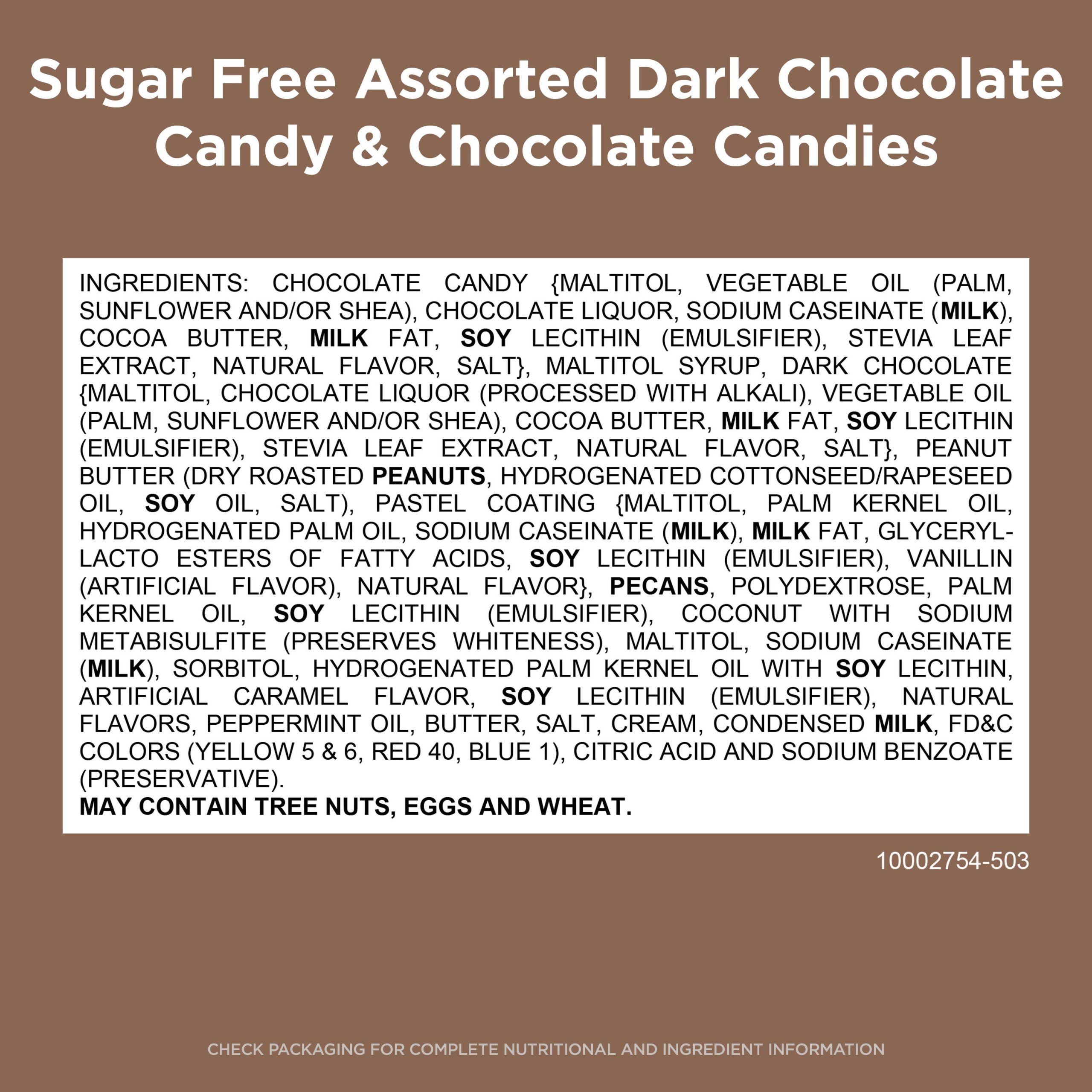 Sugar Free Assorted Caramels In Chocolate Candy, 15.3 Oz. Bag - Image 15