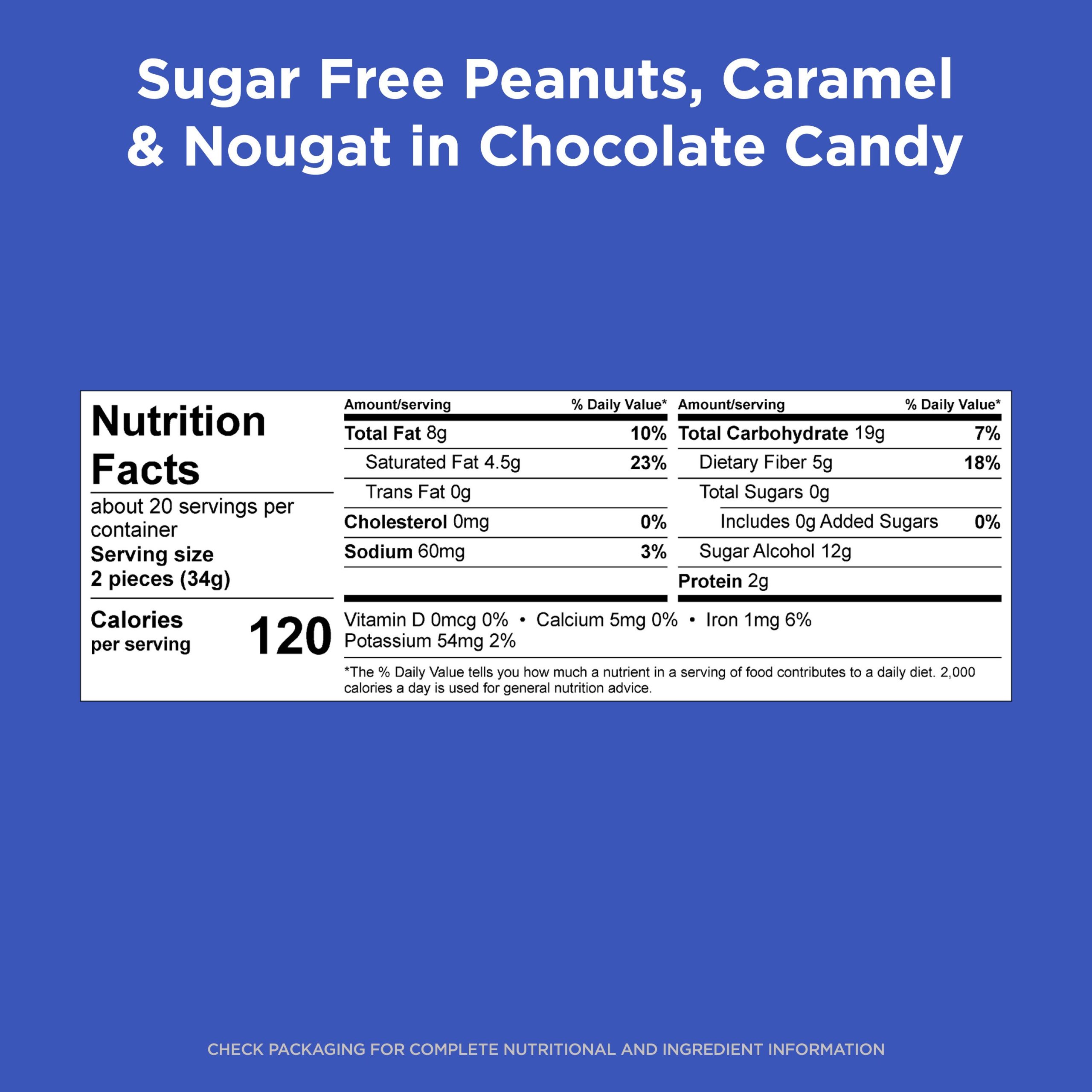 Sugar Free Solid Dark Chocolate Candy Gift Bag, 24 Oz. - Image 46