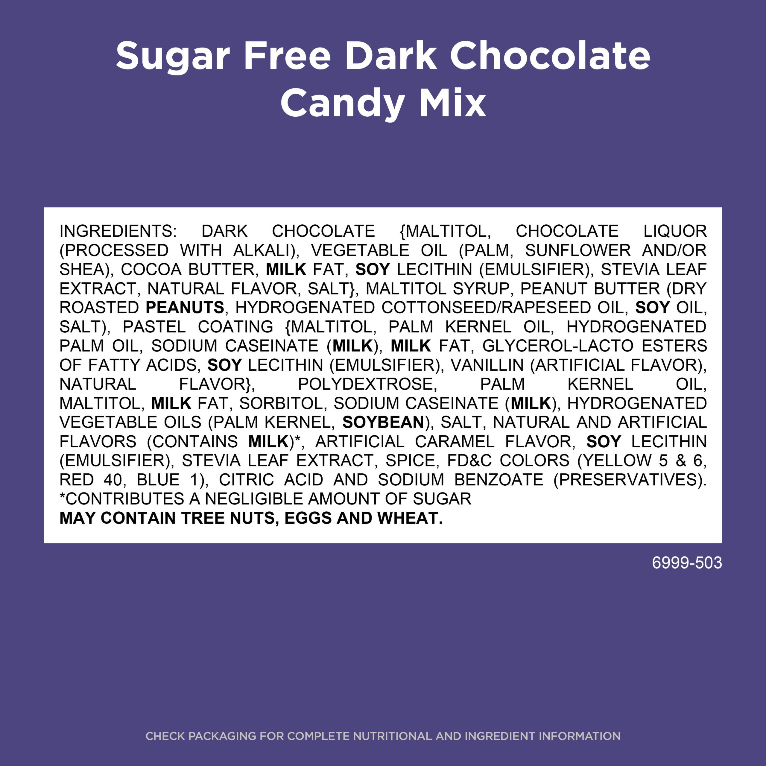 Sugar Free Dark Chocolate Candy Mix, 9 Oz. Bag - Image 5