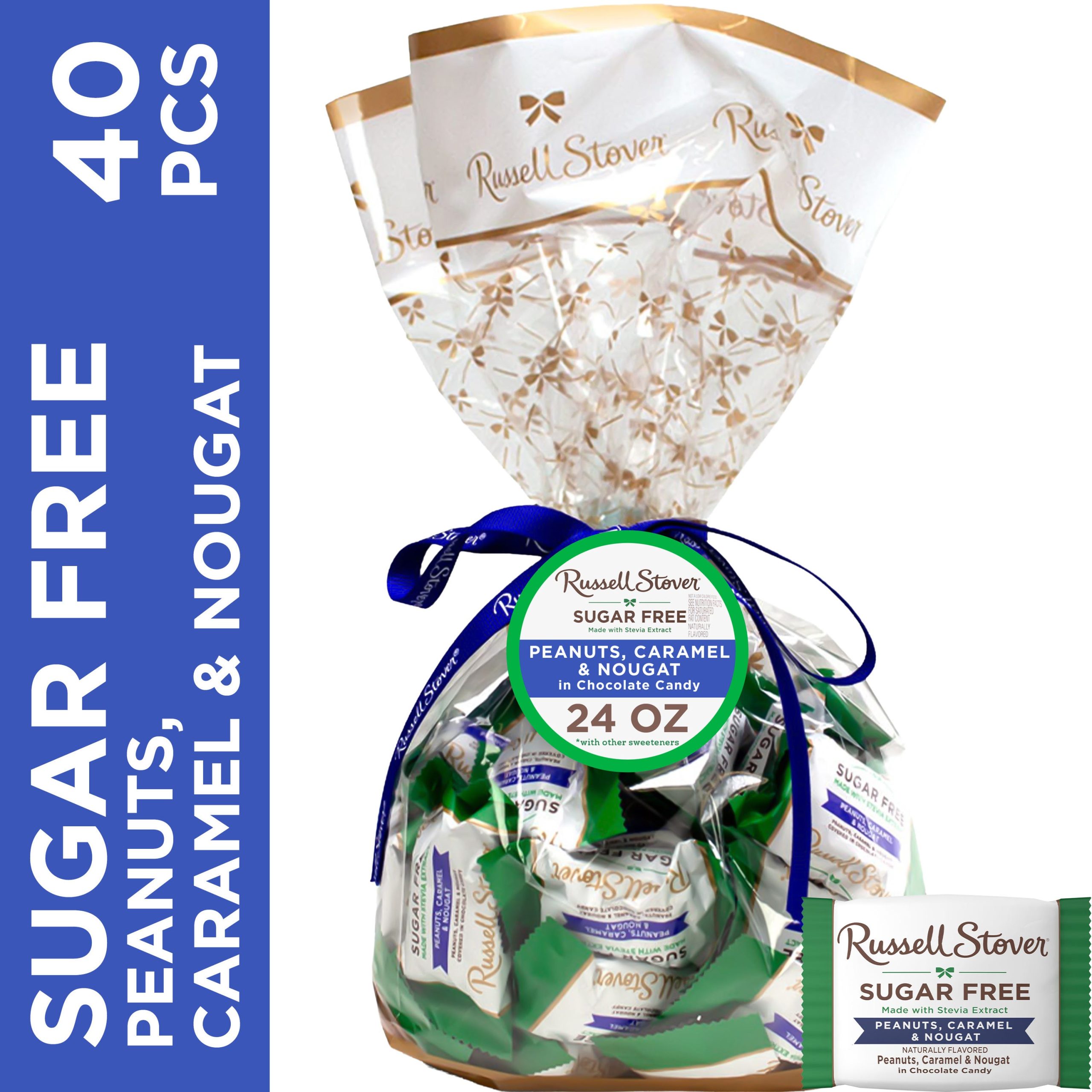 Sugar Free Solid Dark Chocolate Candy Gift Bag, 24 Oz. - Image 41