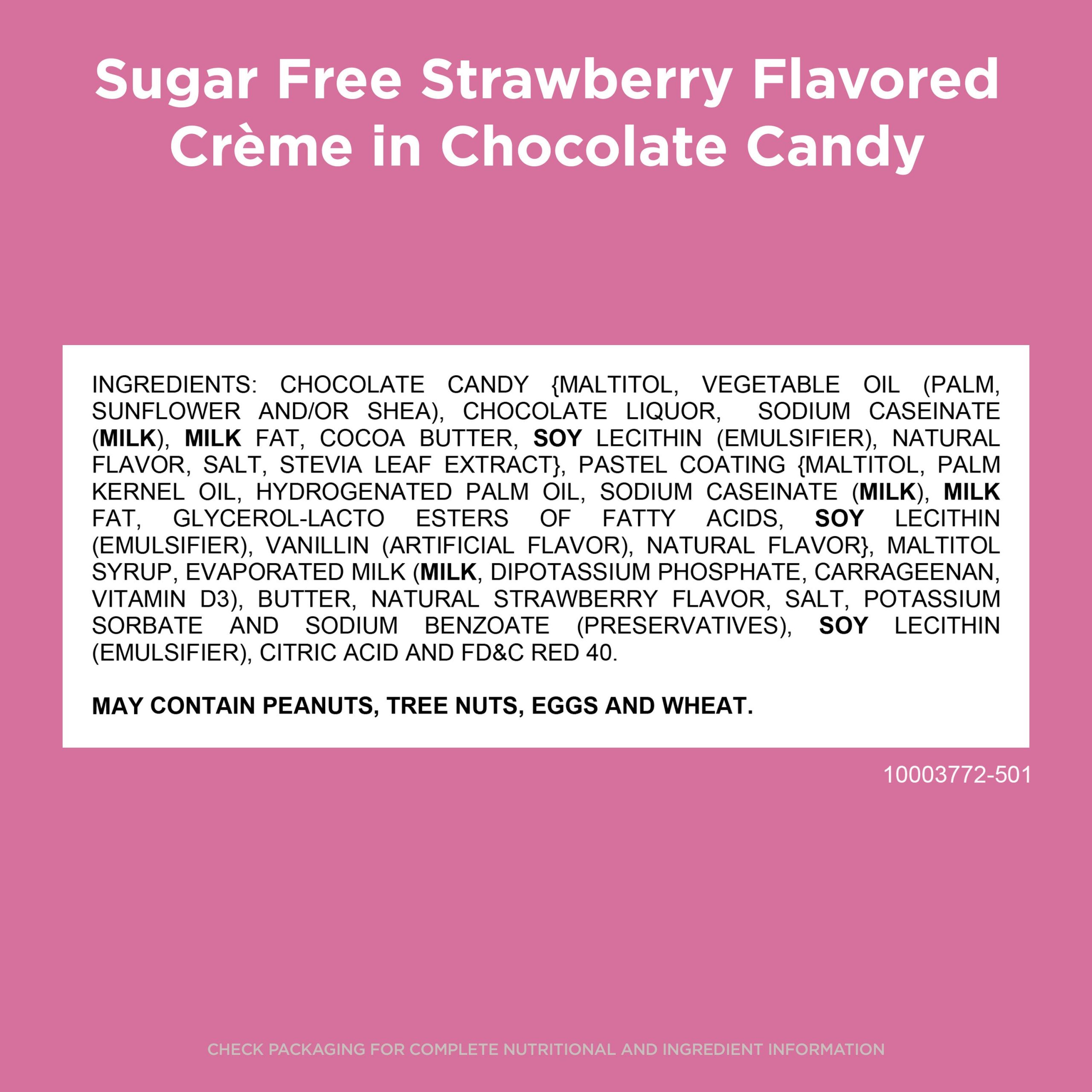 Sugar Free Strawberry Flavored Cr??me Candy, 2 Oz. Bag - Image 5