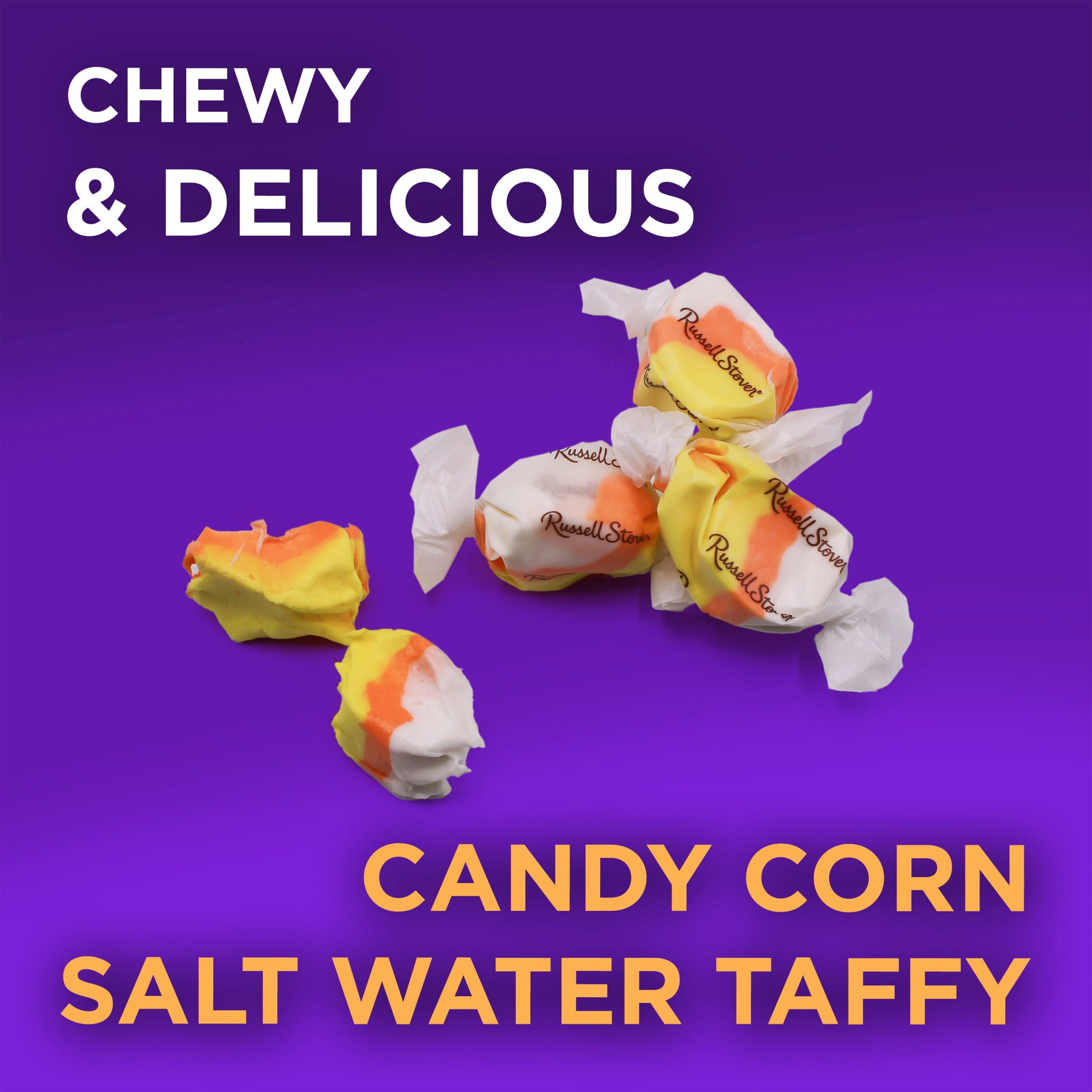 Halloween Candy Corn Salt Water Taffy, 14 Oz. Bag - Image 3