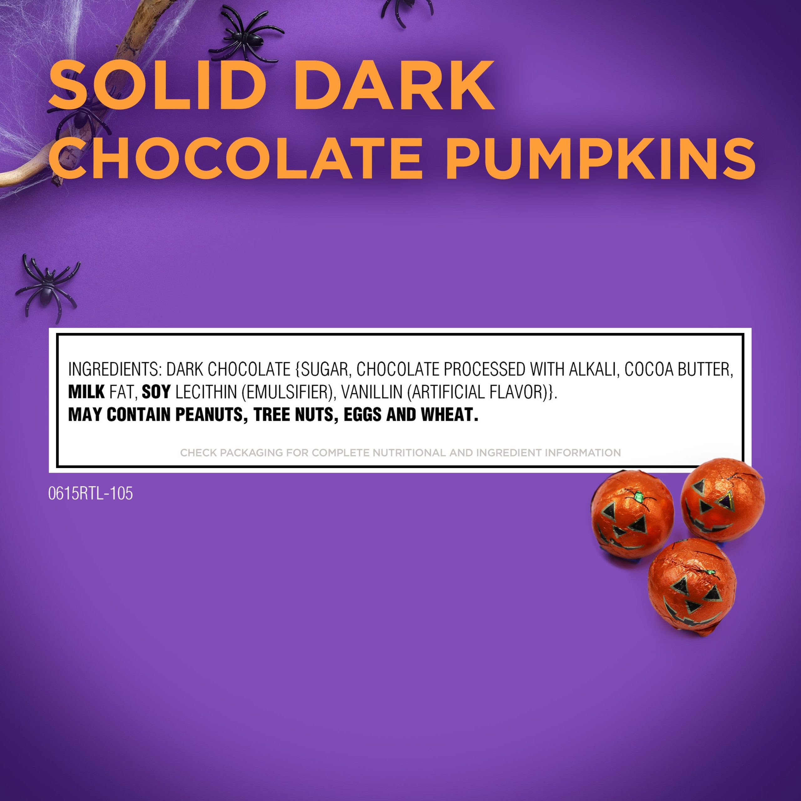 Halloween Solid Milk Chocolate Pumpkins, 12 Oz. Bag - Image 14
