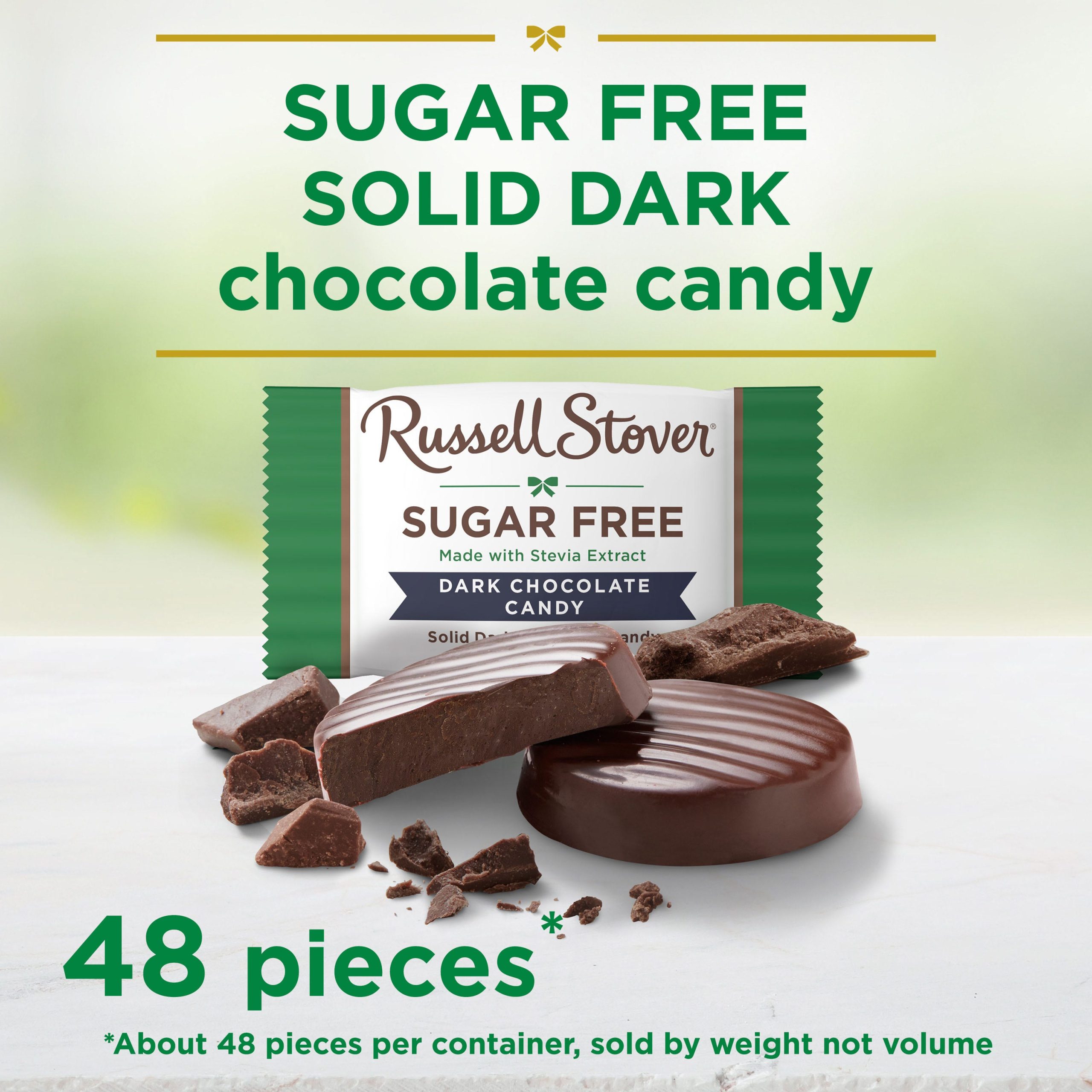 Sugar Free Solid Dark Chocolate Candy Gift Bag, 24 Oz. - Image 2