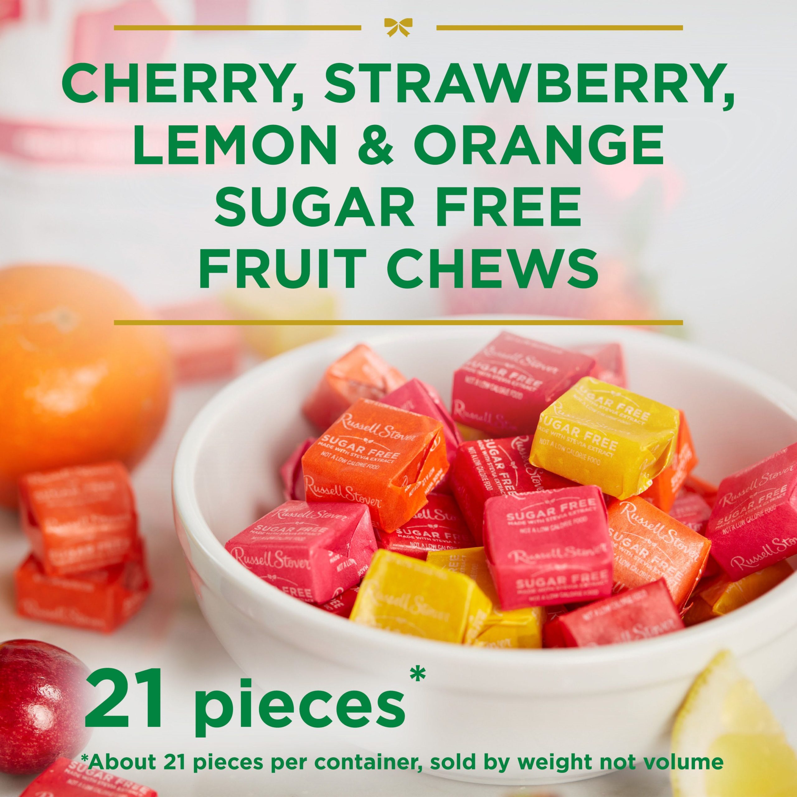 Sugar Free Fruit Chews Candy, 4.5 Oz. Bag - Image 2
